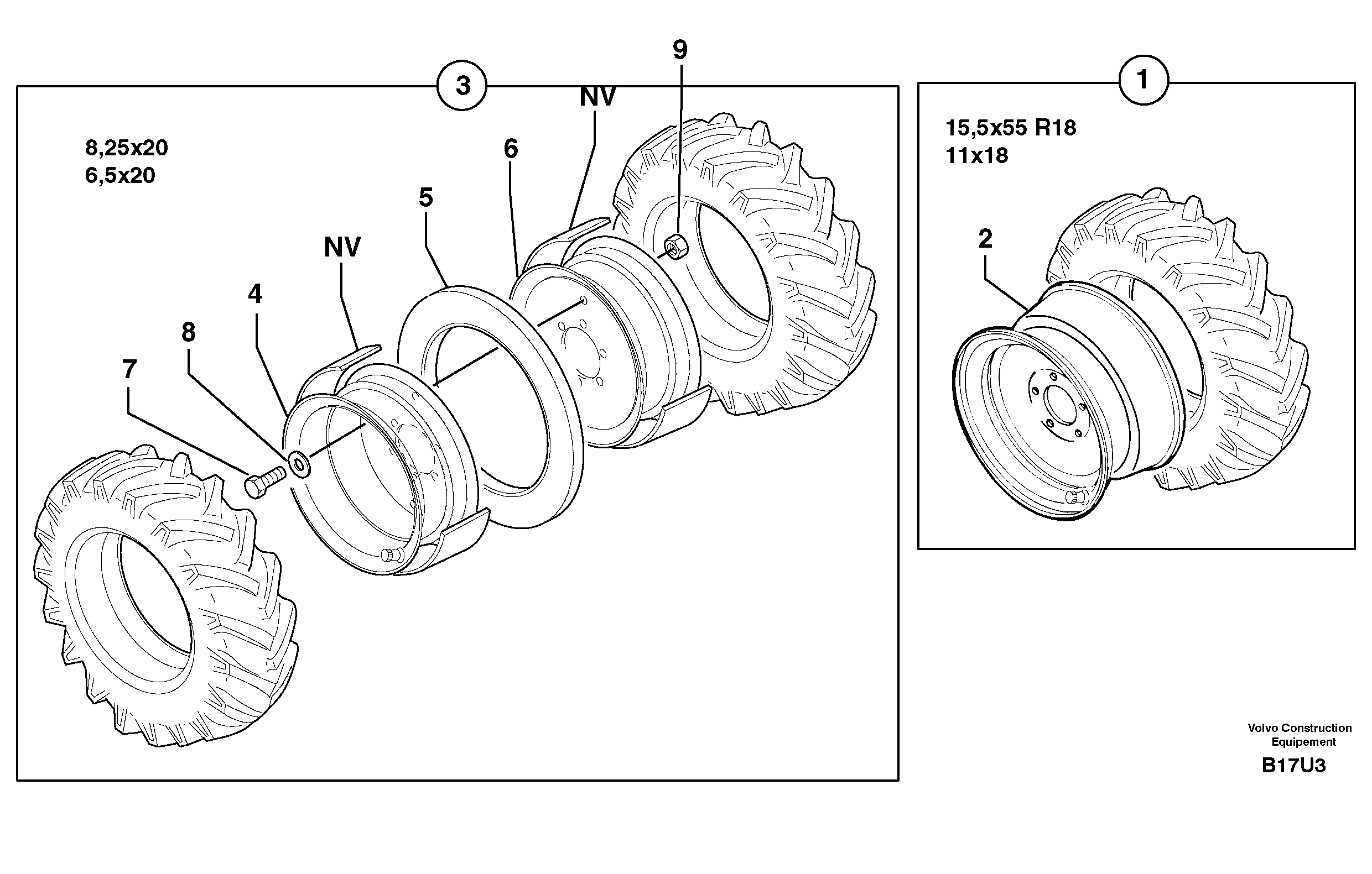 Wheels — volvo parts diagram