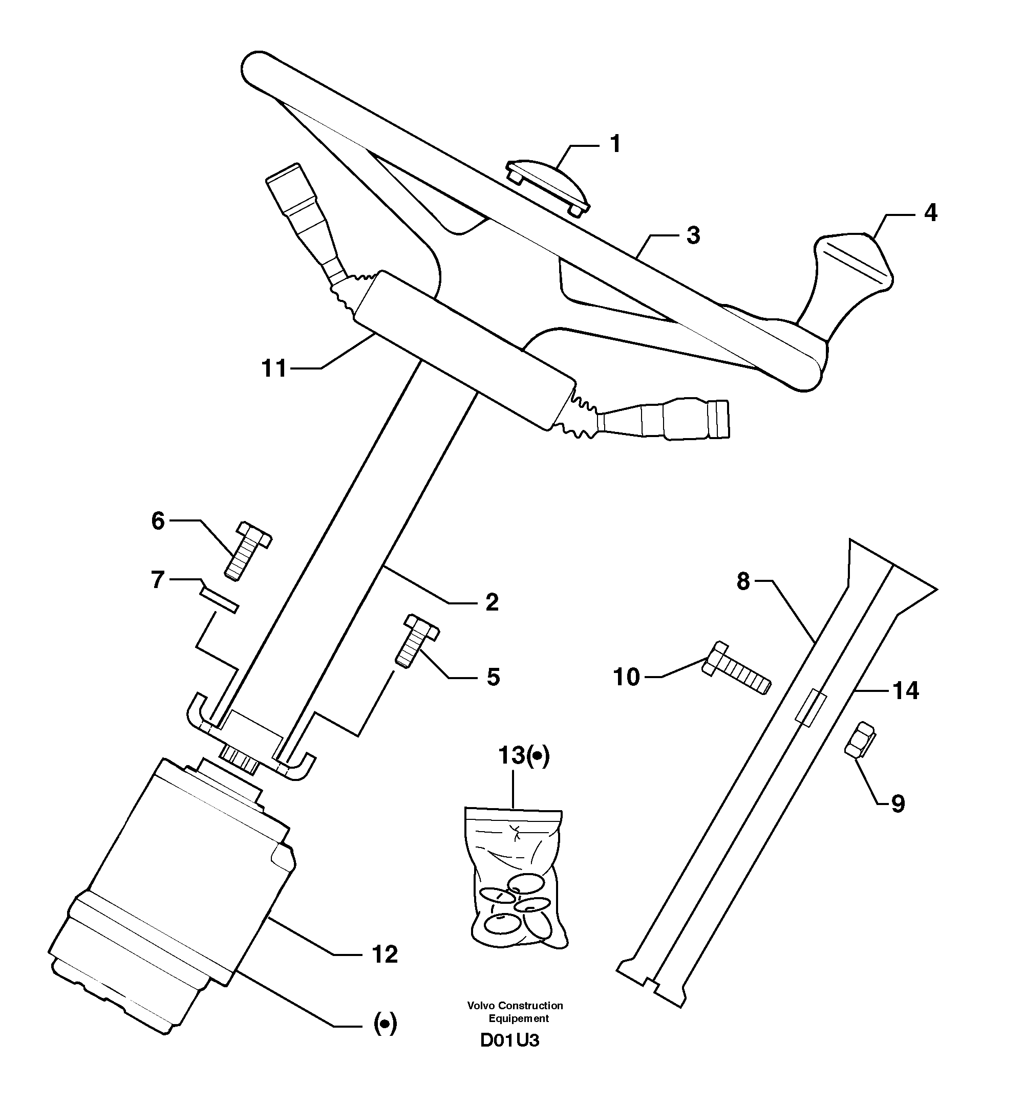 Steering — volvo parts diagram