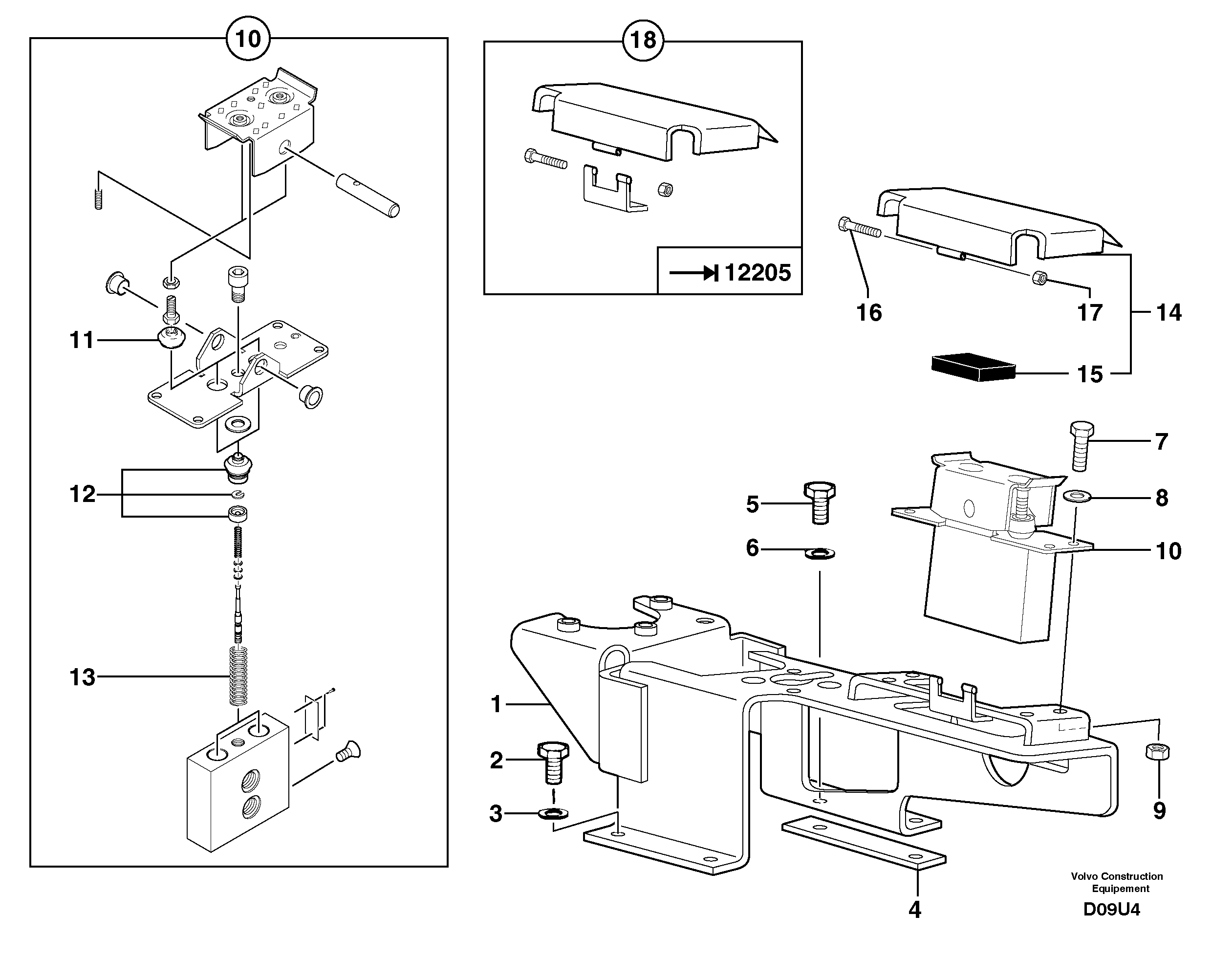 Control pedal : articulated boom — volvo parts diagram