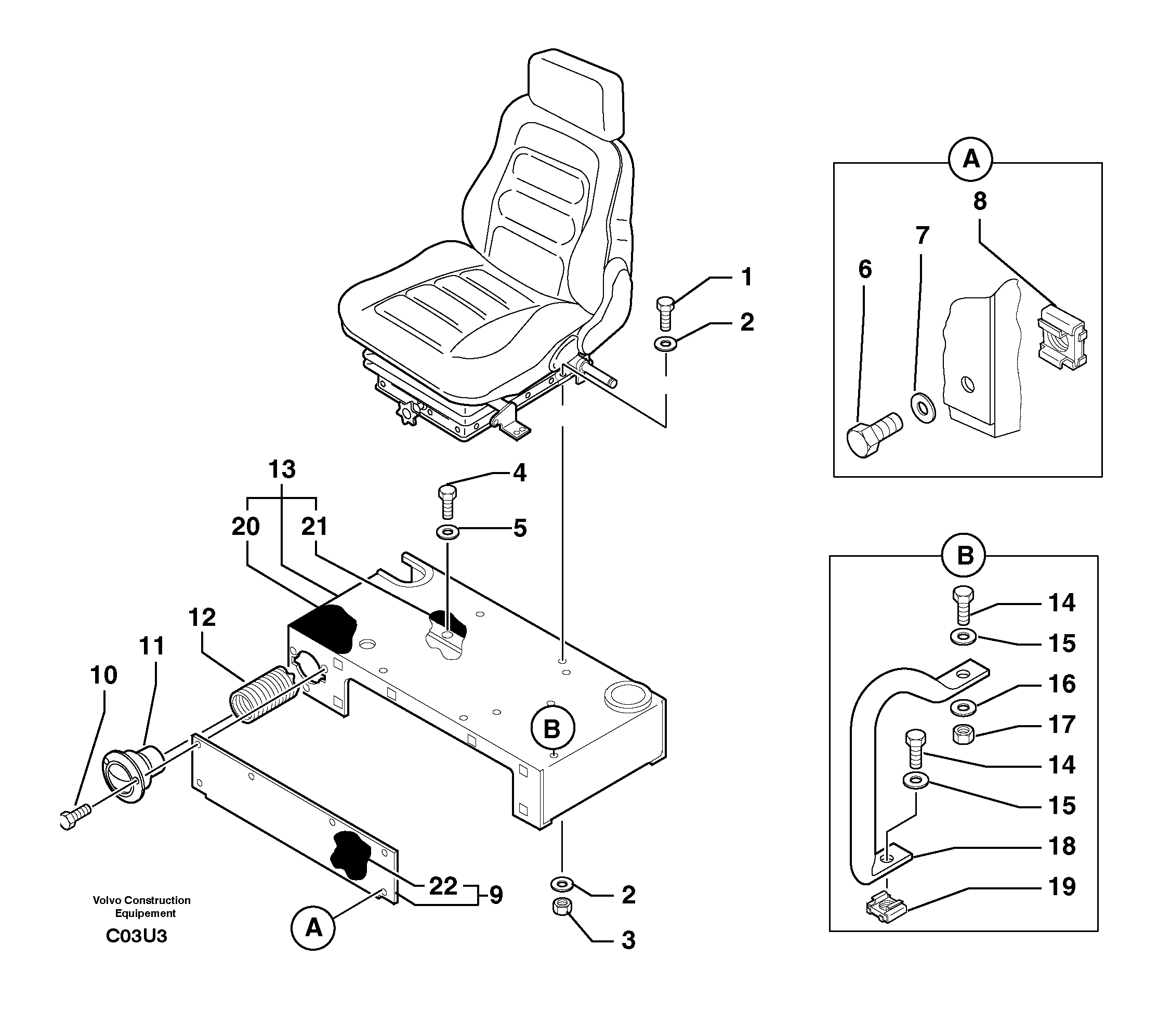 Operator's station : plating — volvo parts diagram