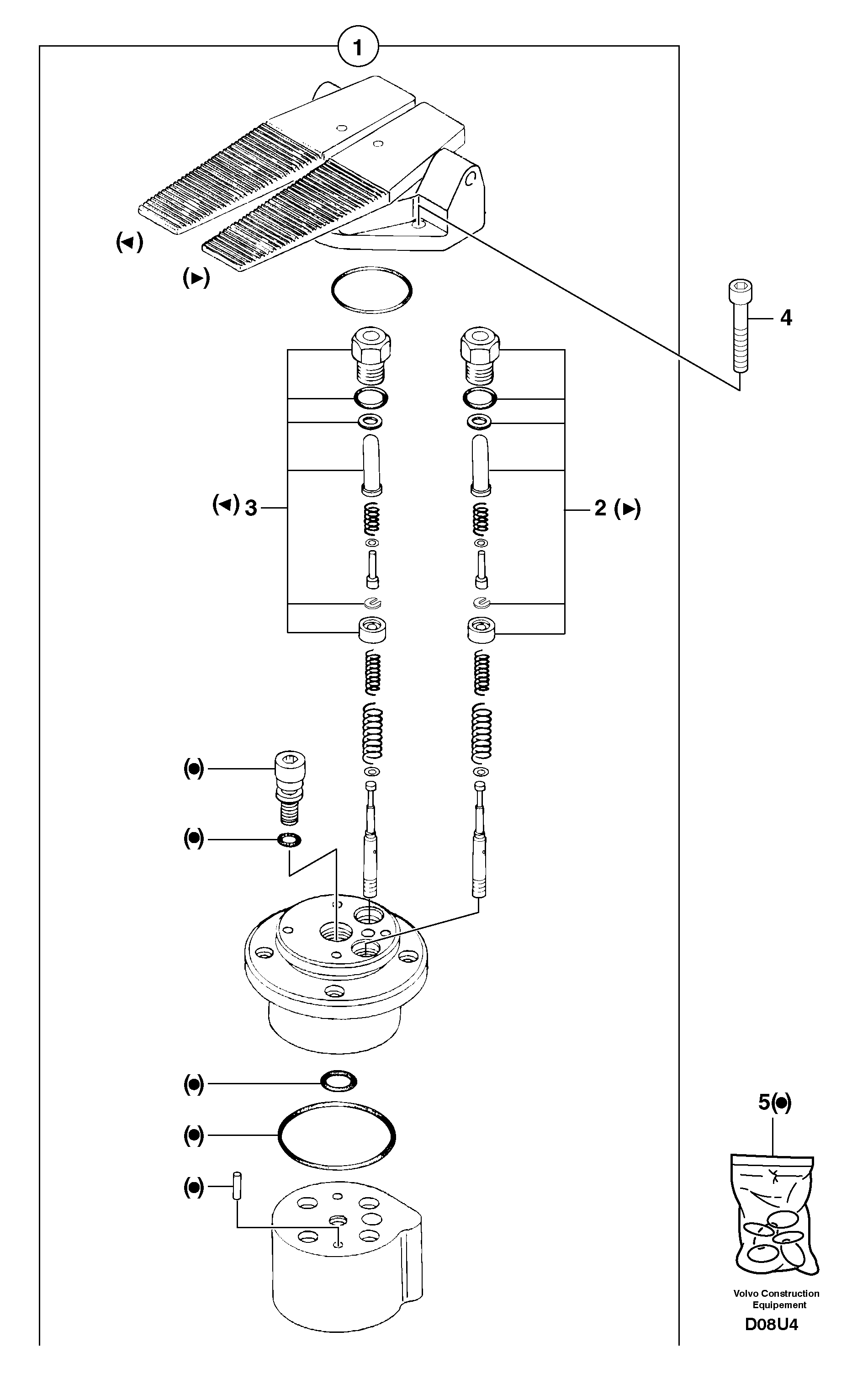 Control pedal — volvo parts diagram