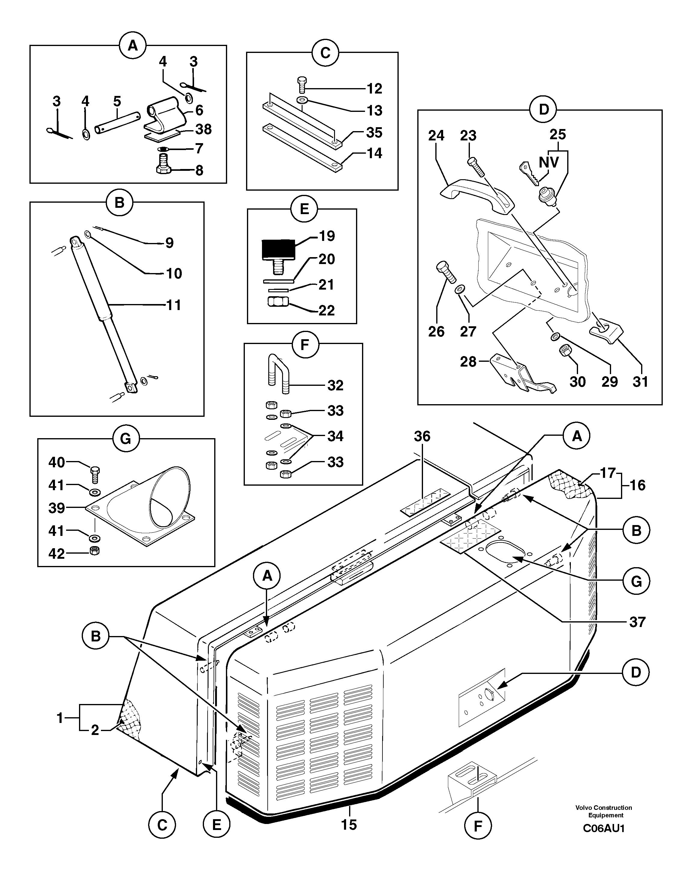 Engine coverage — volvo parts diagram