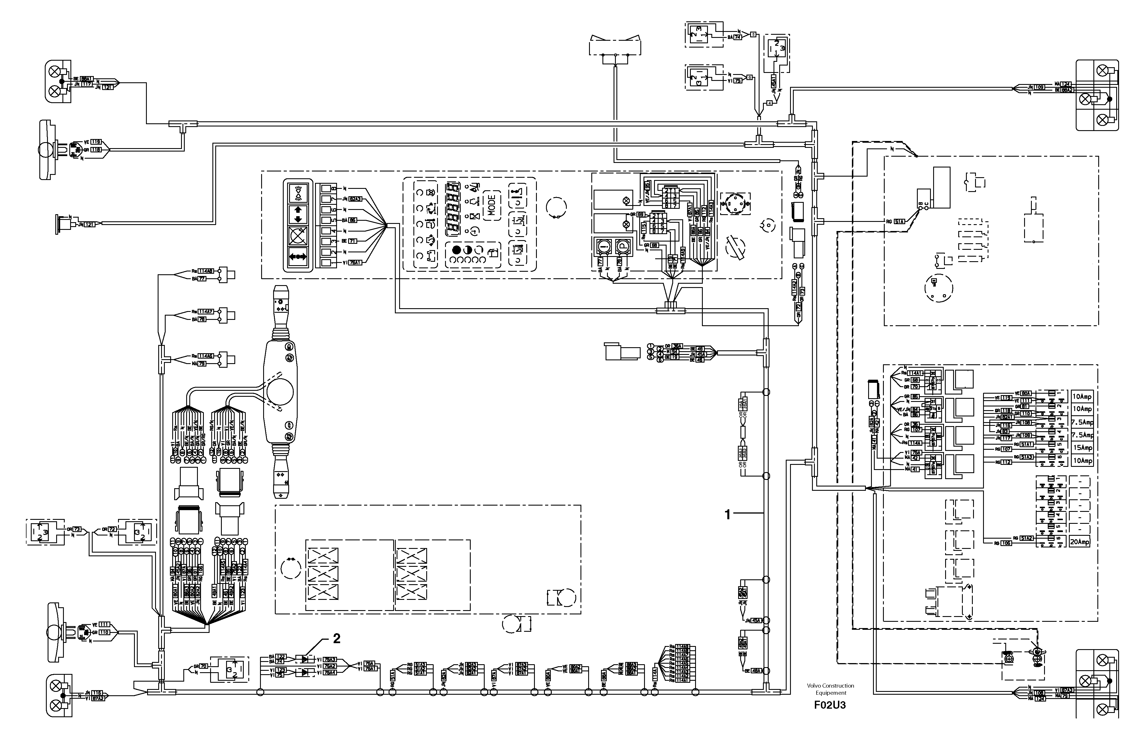 Electrical system / road version — volvo parts diagram