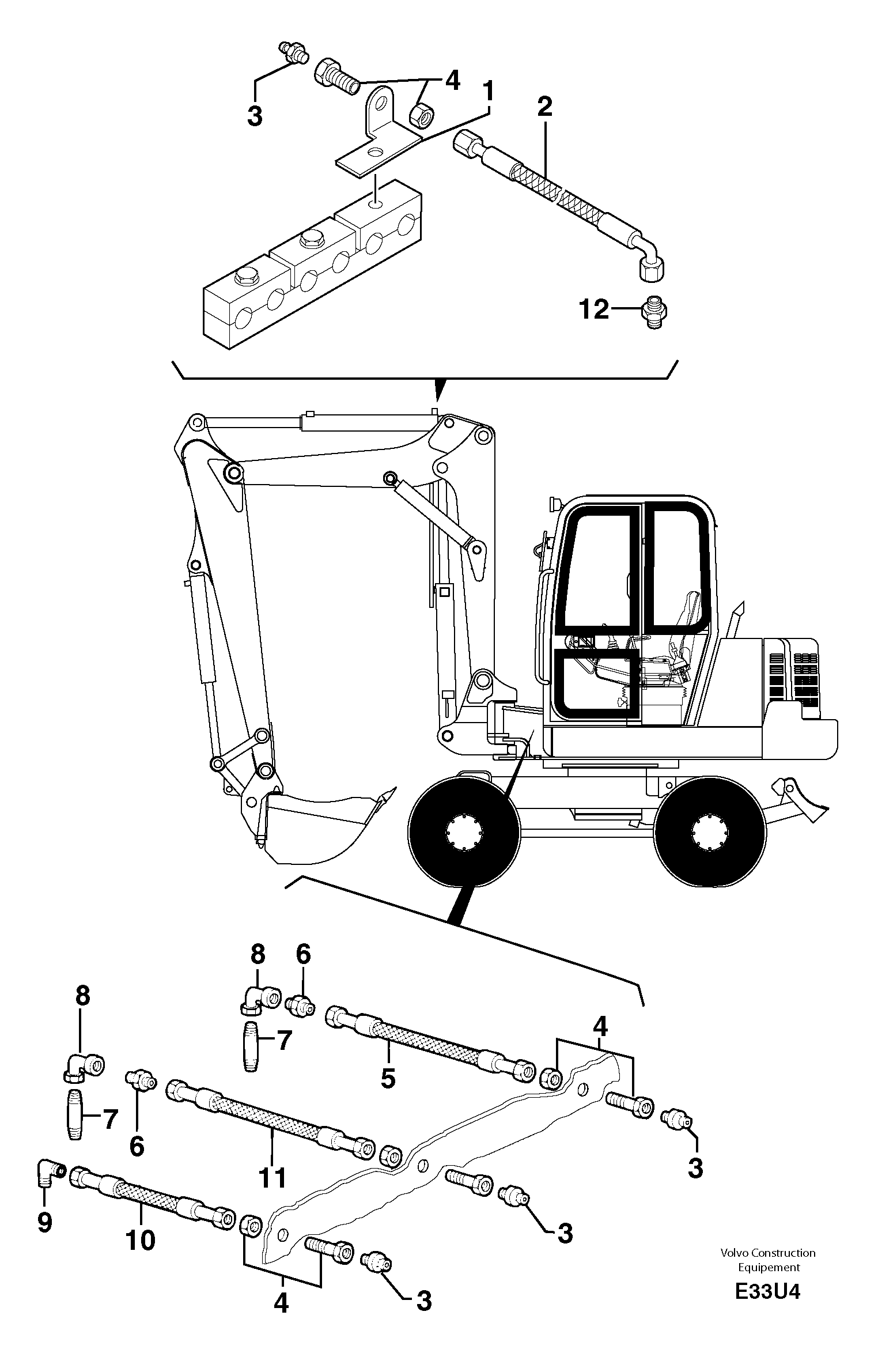Lubrication chart — volvo parts diagram