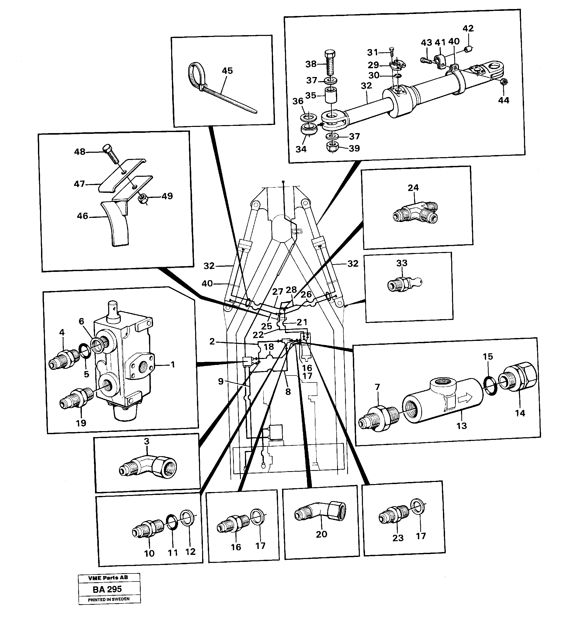 Steering system — volvo parts diagram