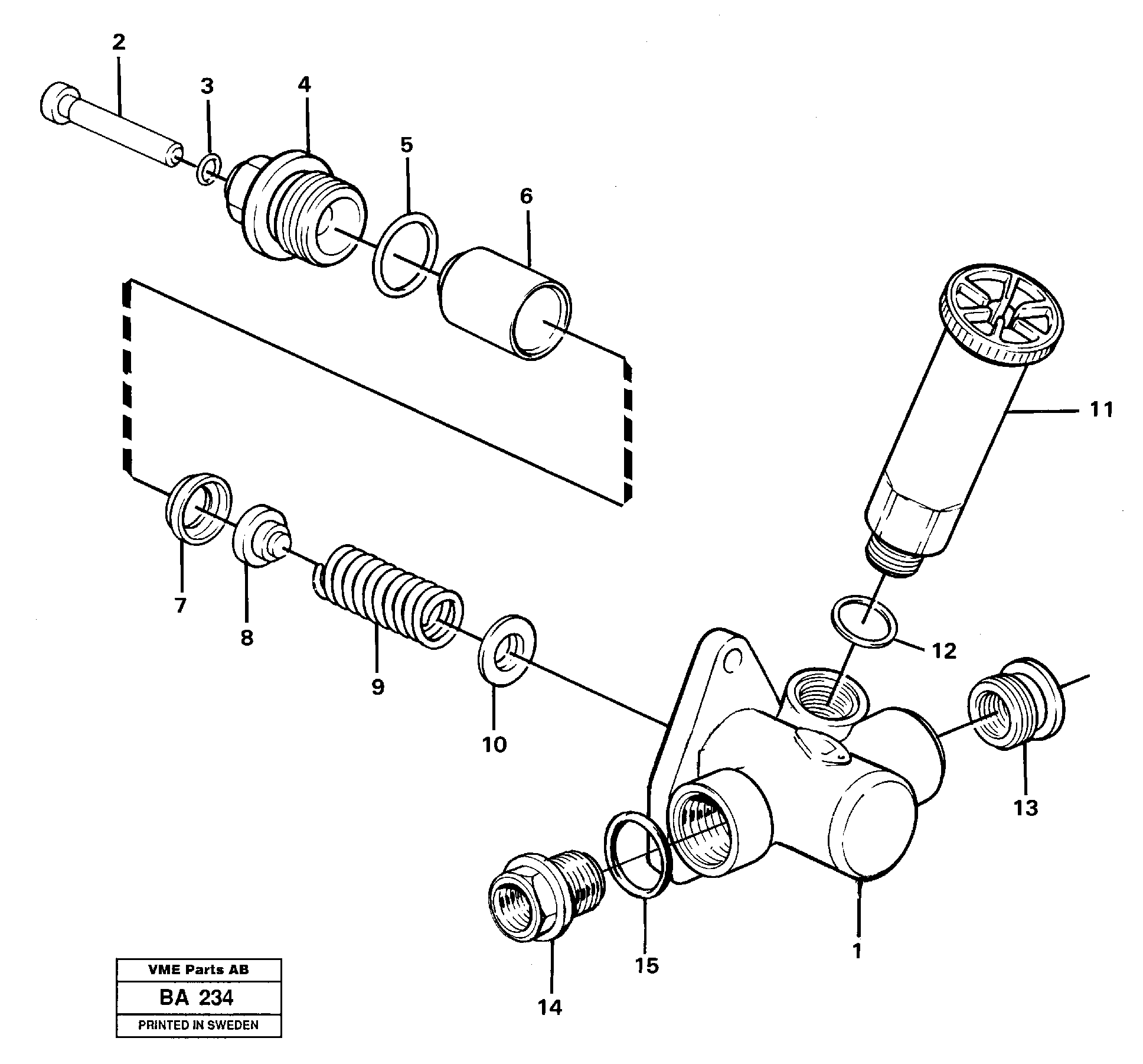 Feed pump  STD TD71G — volvo parts diagram