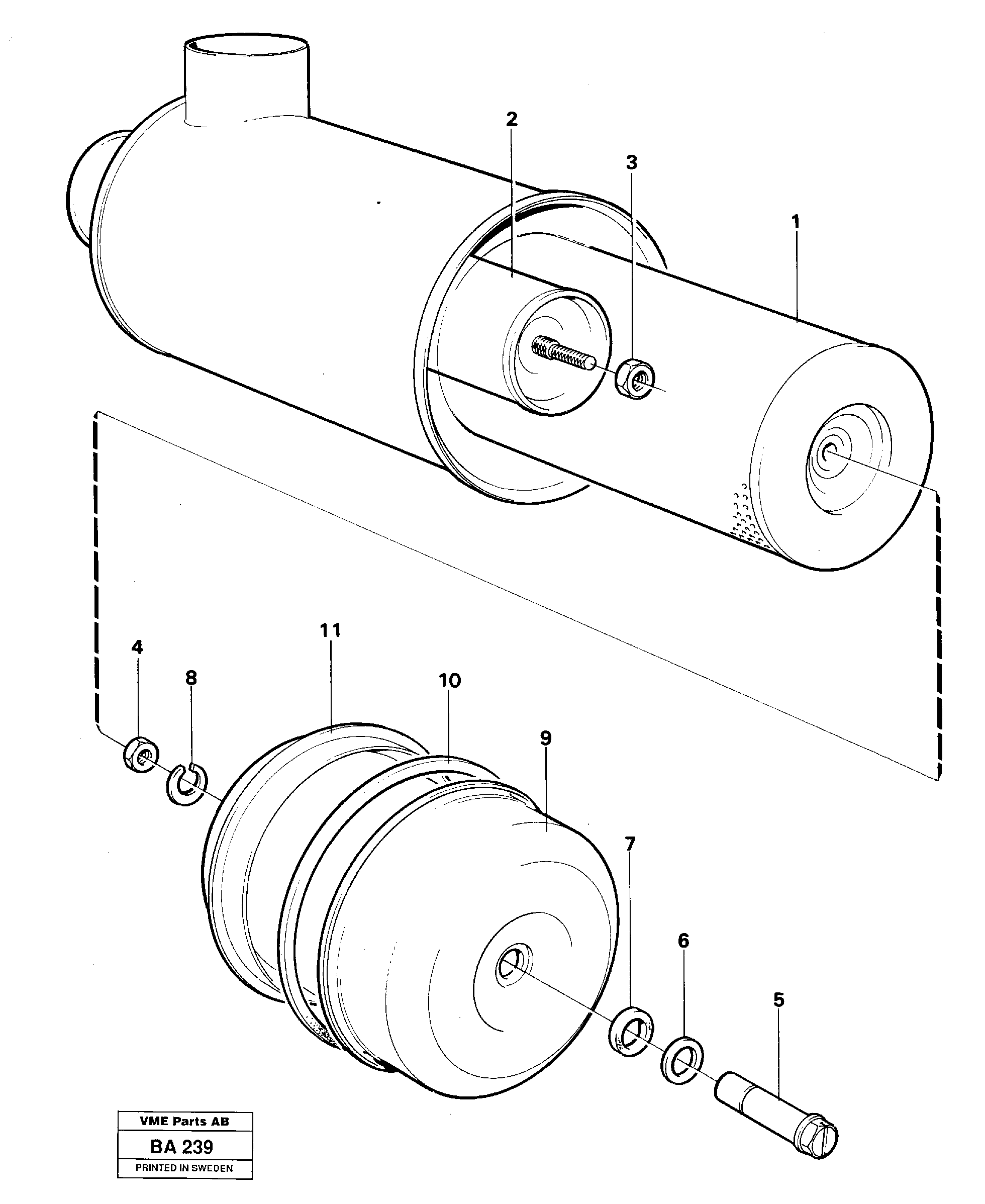Air filter — volvo parts diagram