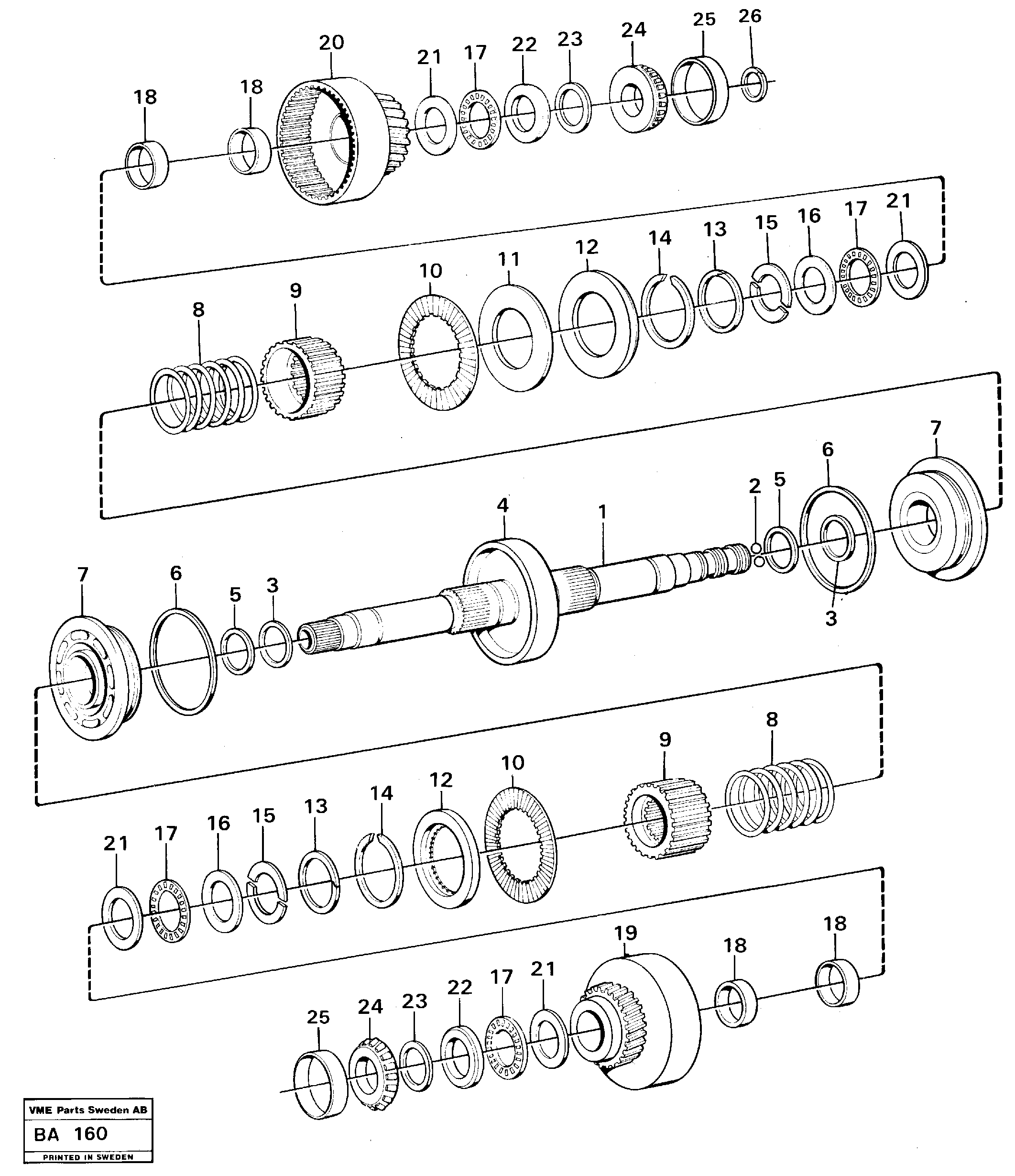 Clutches forward and reverse  30842 — volvo parts diagram