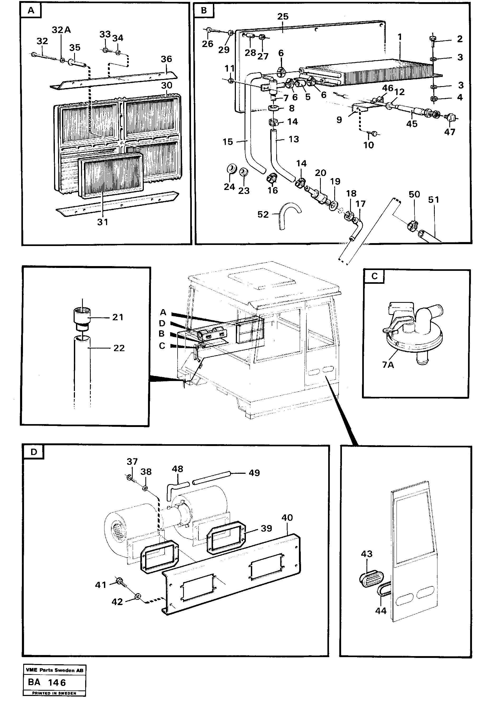 Cab ventilation  CAB - 2549 — volvo parts diagram