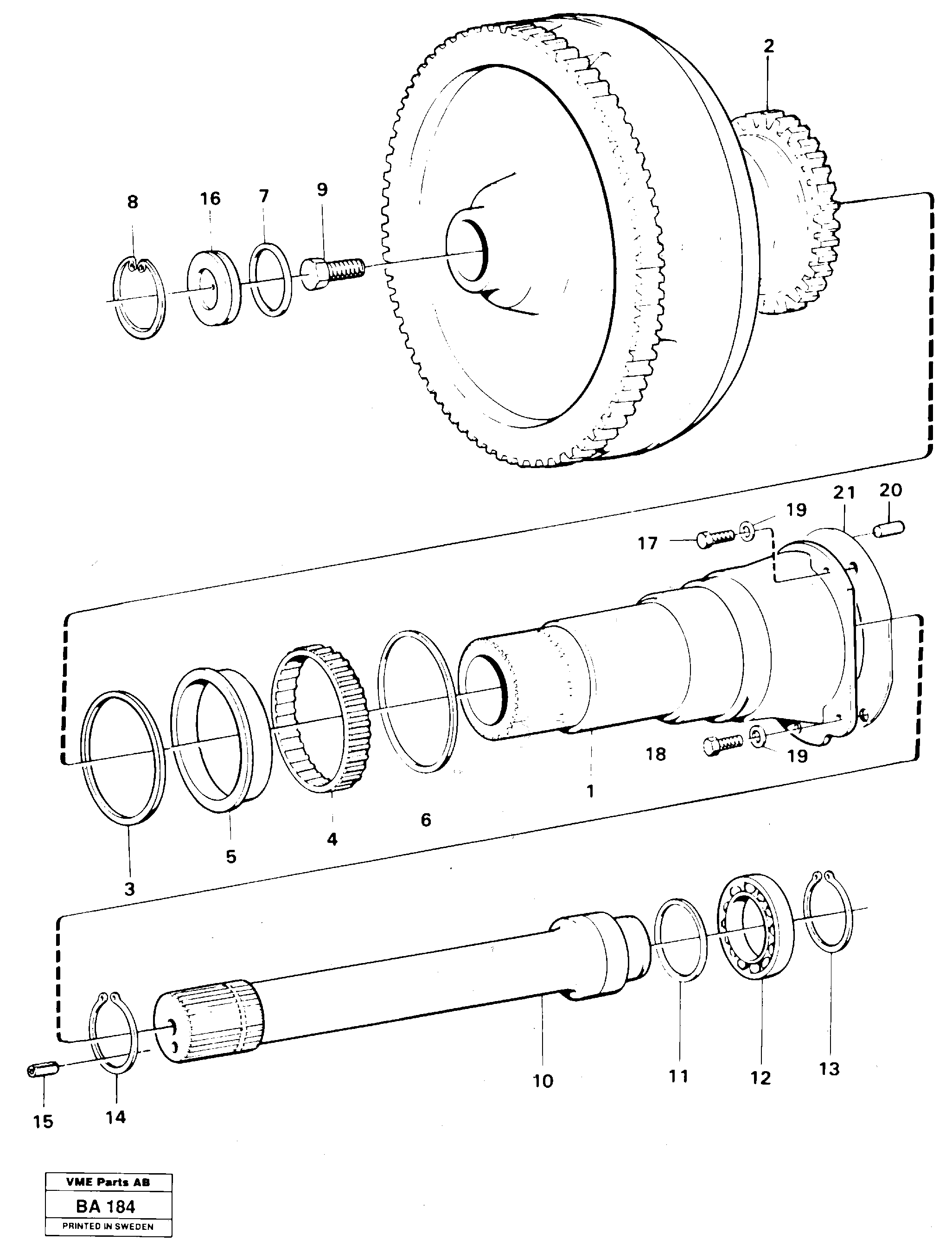 Torque converter  30881 — volvo parts diagram