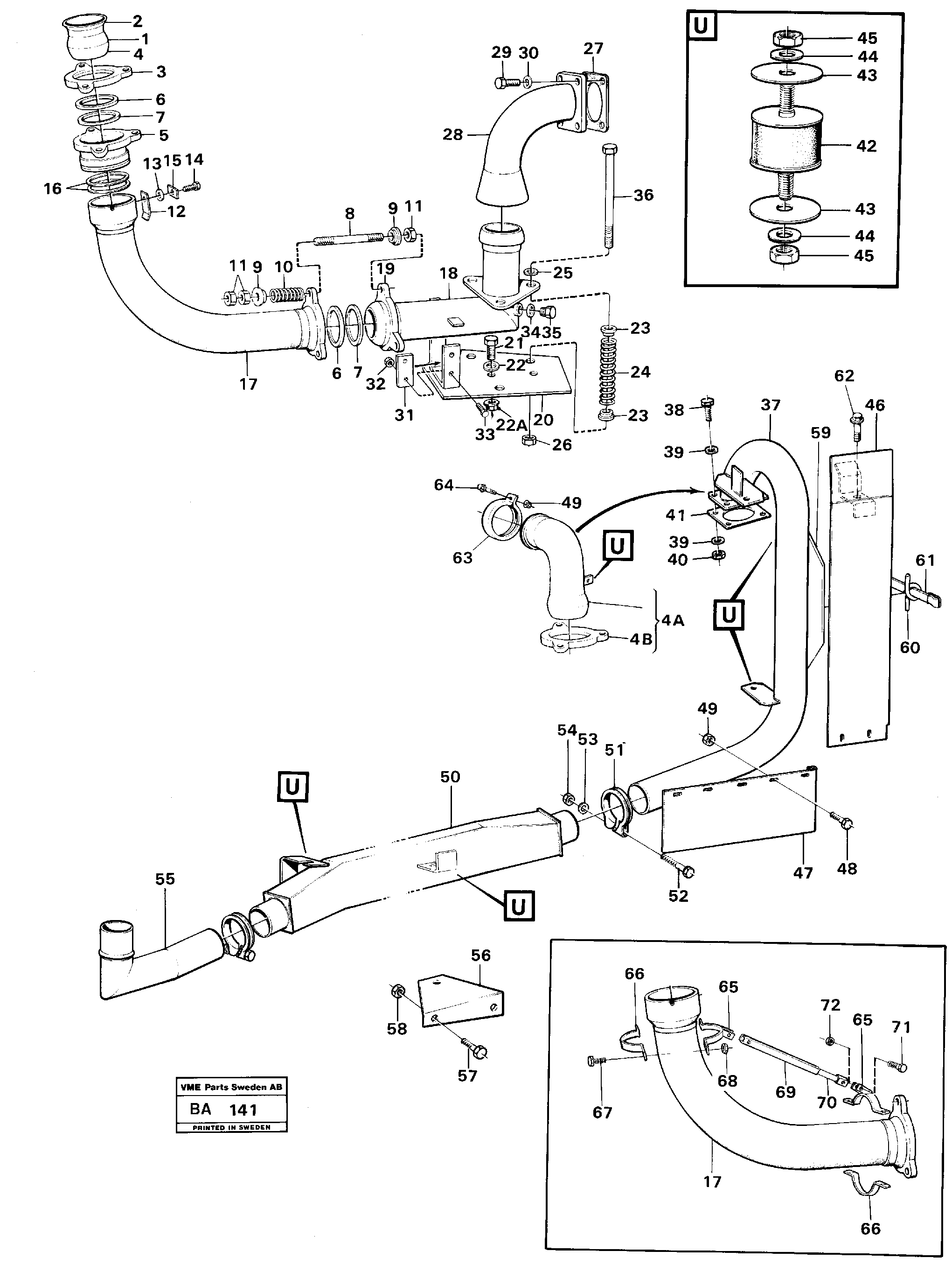 Dumper basket heating  90744, 91090 — volvo parts diagram