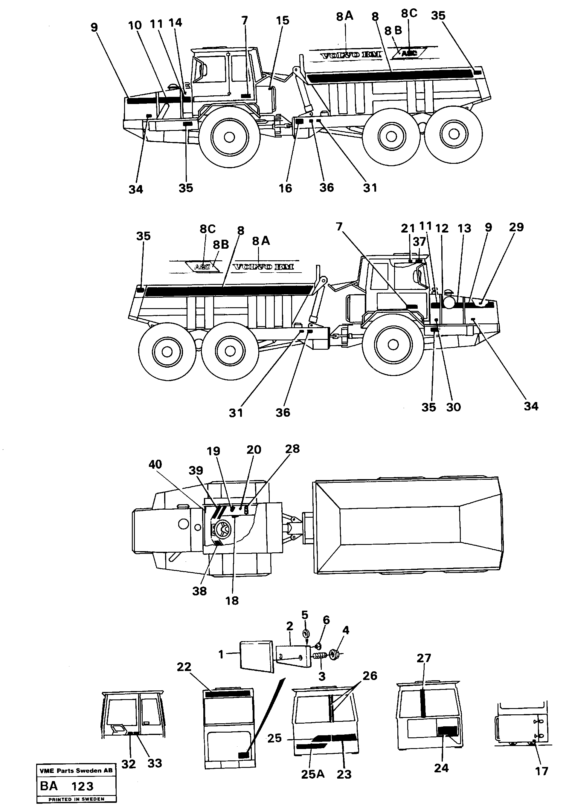 Transfer — volvo parts diagram