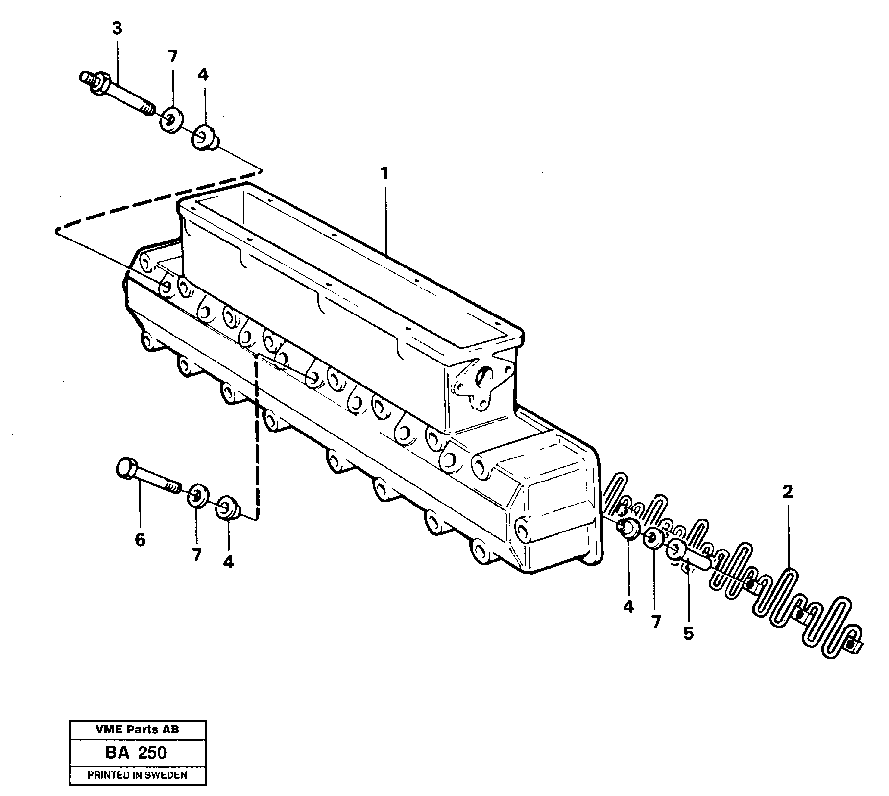 Inlet manifold  91082 — volvo parts diagram