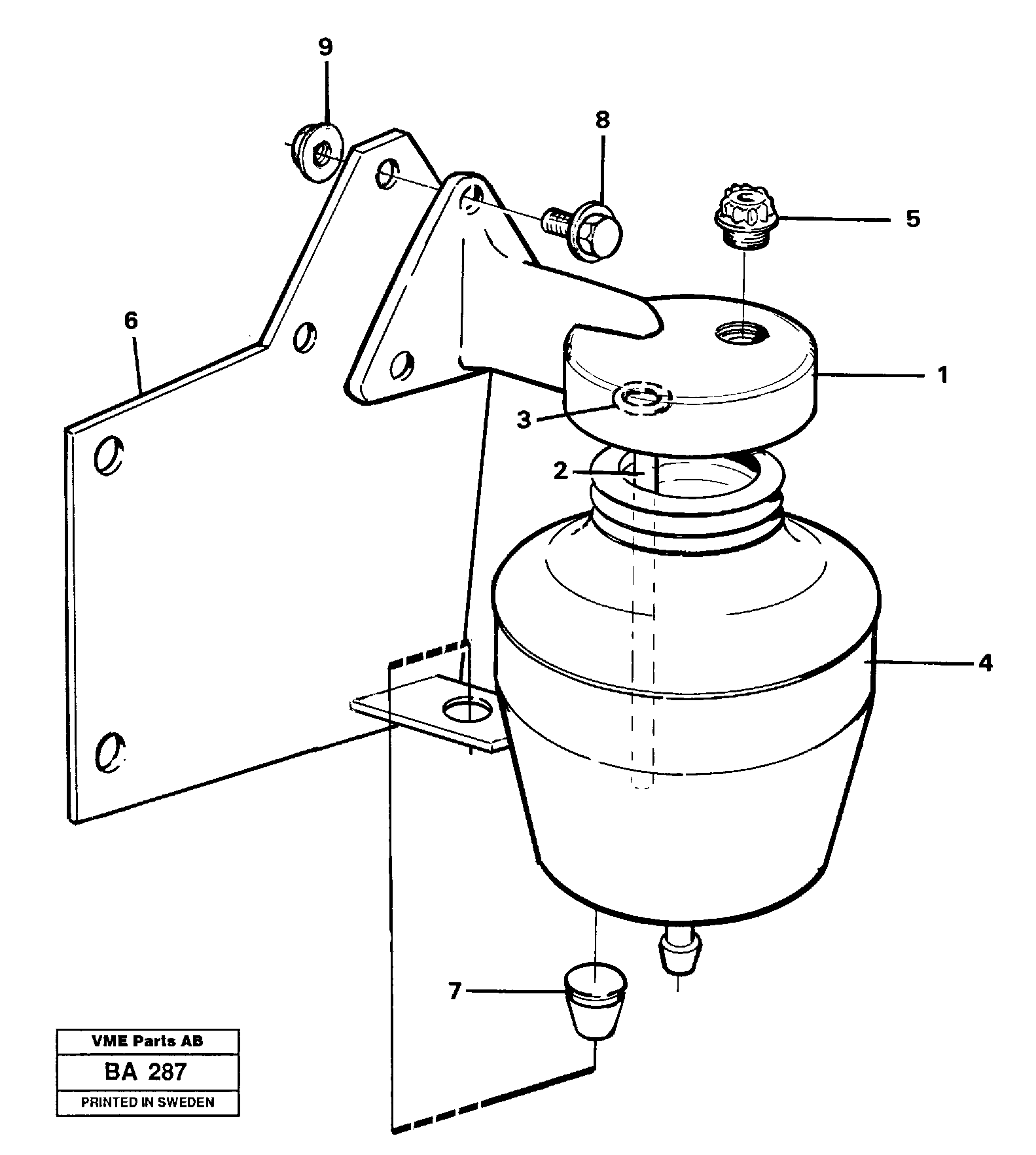 Anti-freeze reservoir — volvo parts diagram