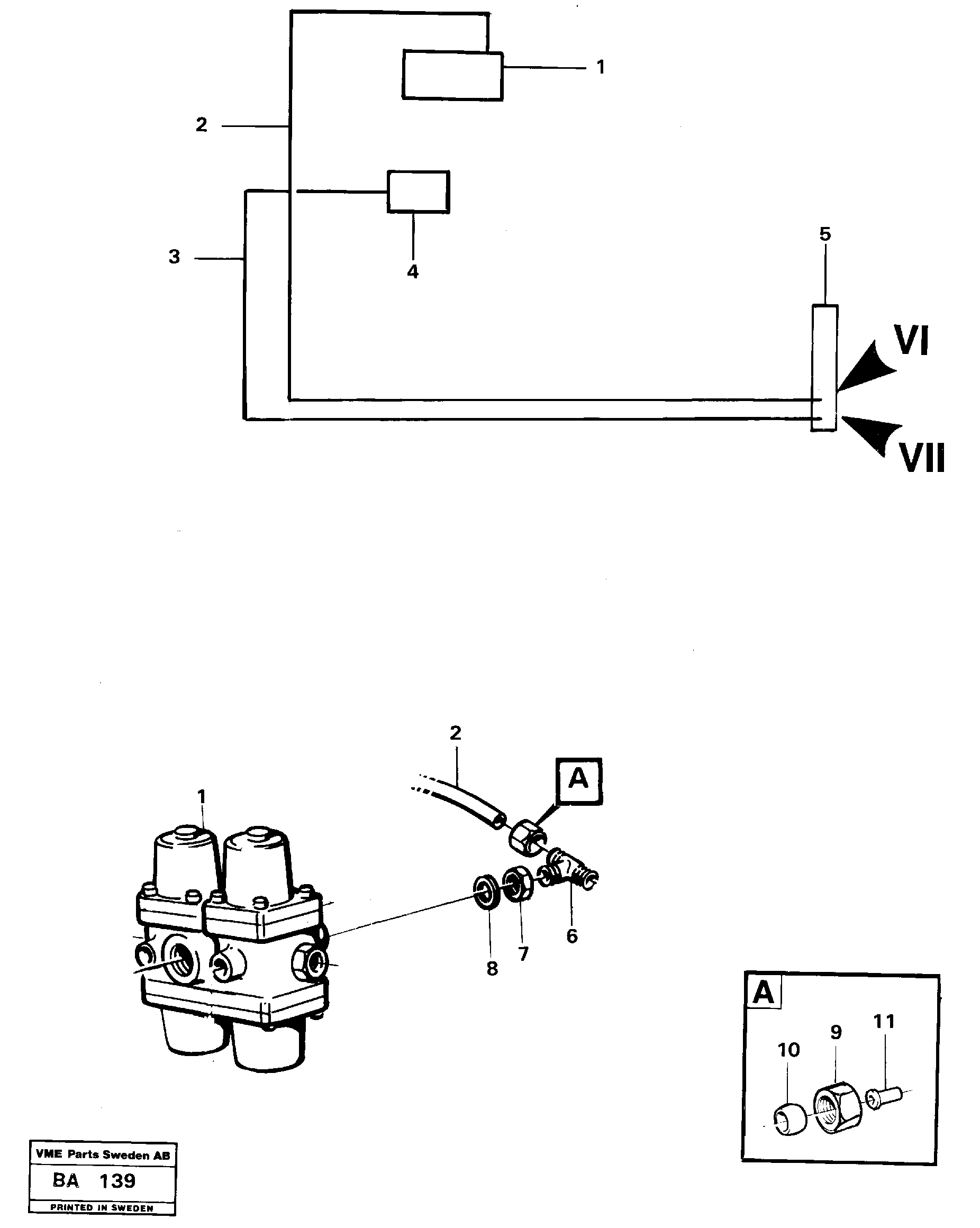 Uplifted body — volvo parts diagram