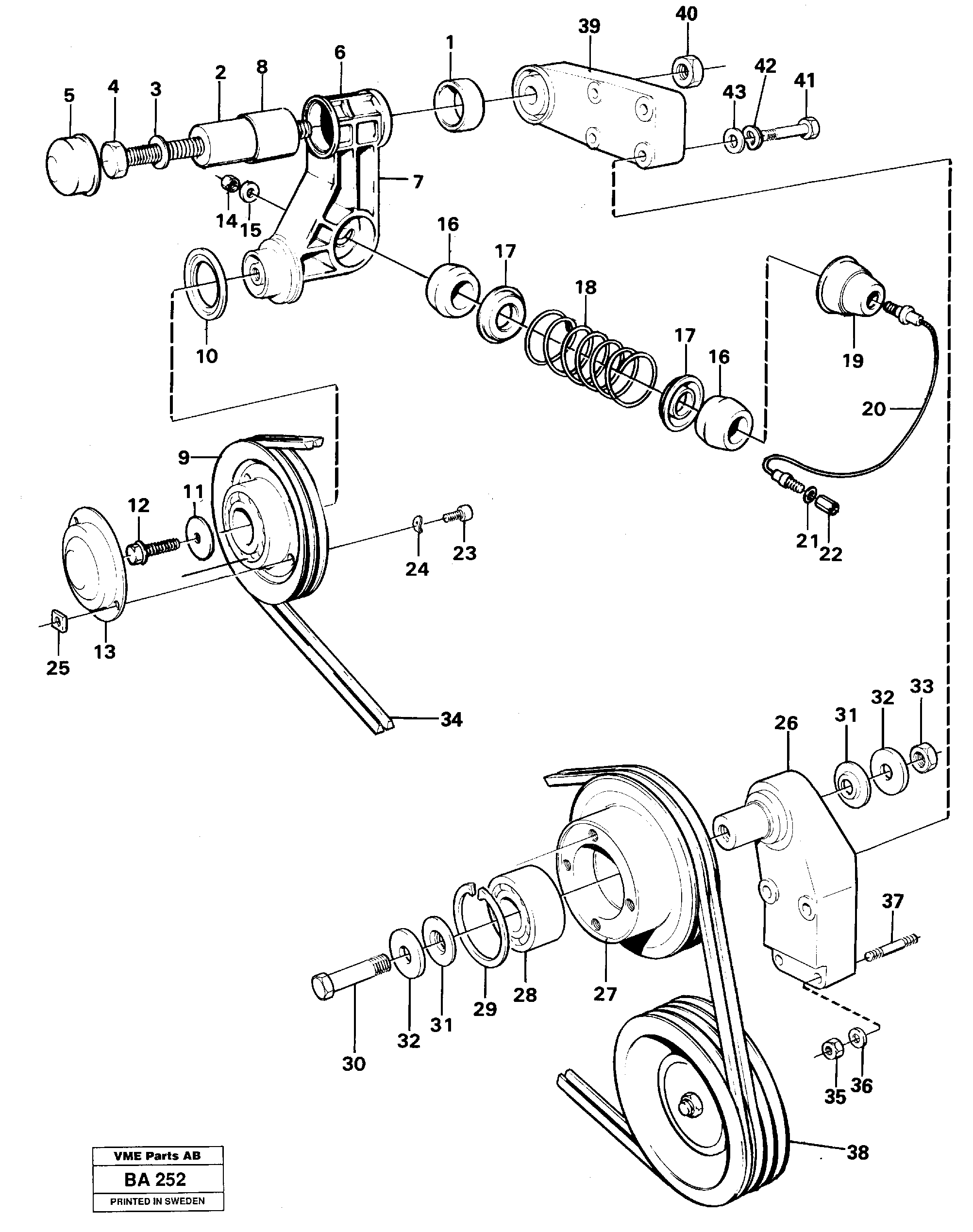 Belt transmission  ENG - 11755 — volvo parts diagram
