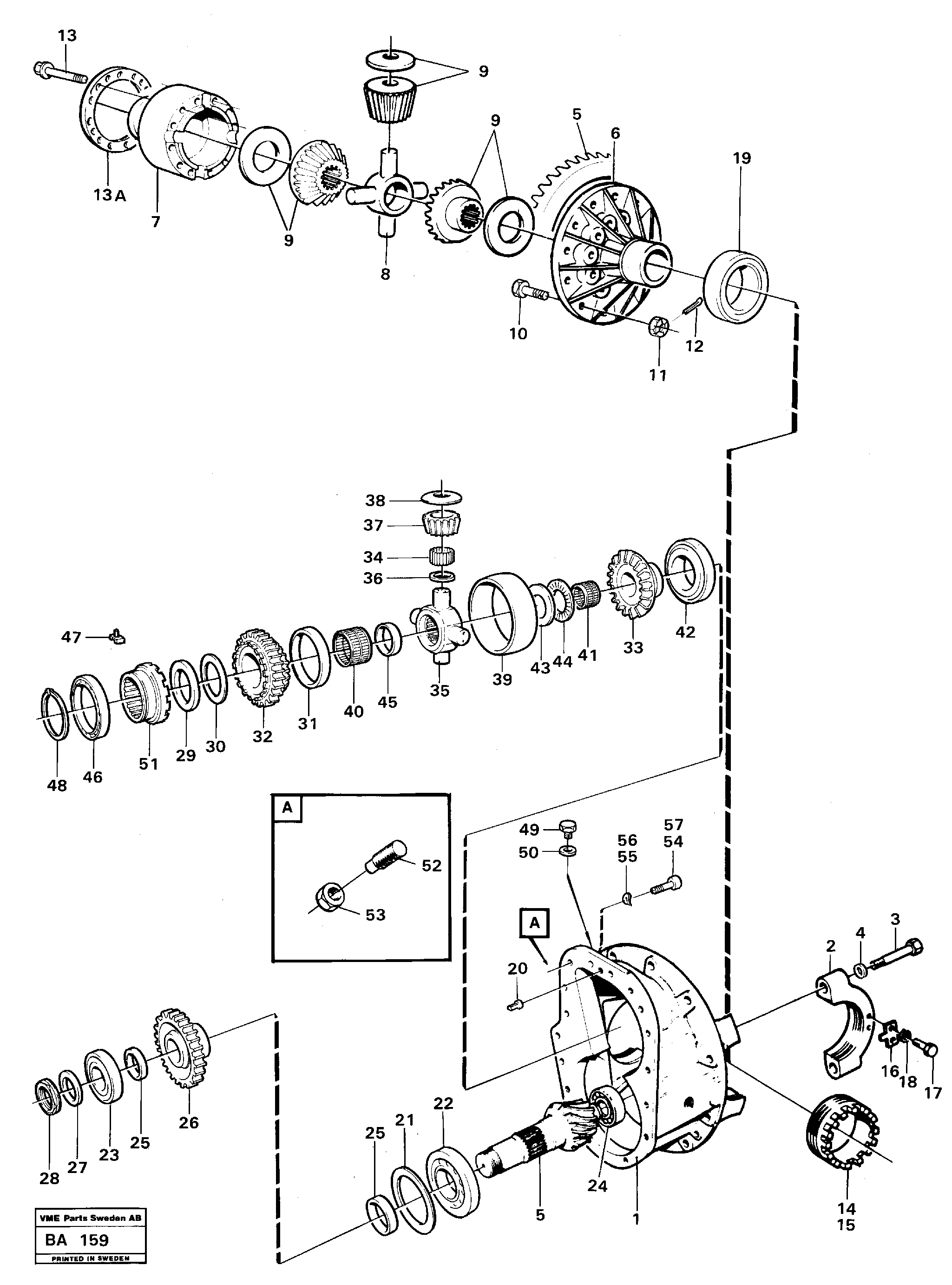 Final drive — volvo parts diagram