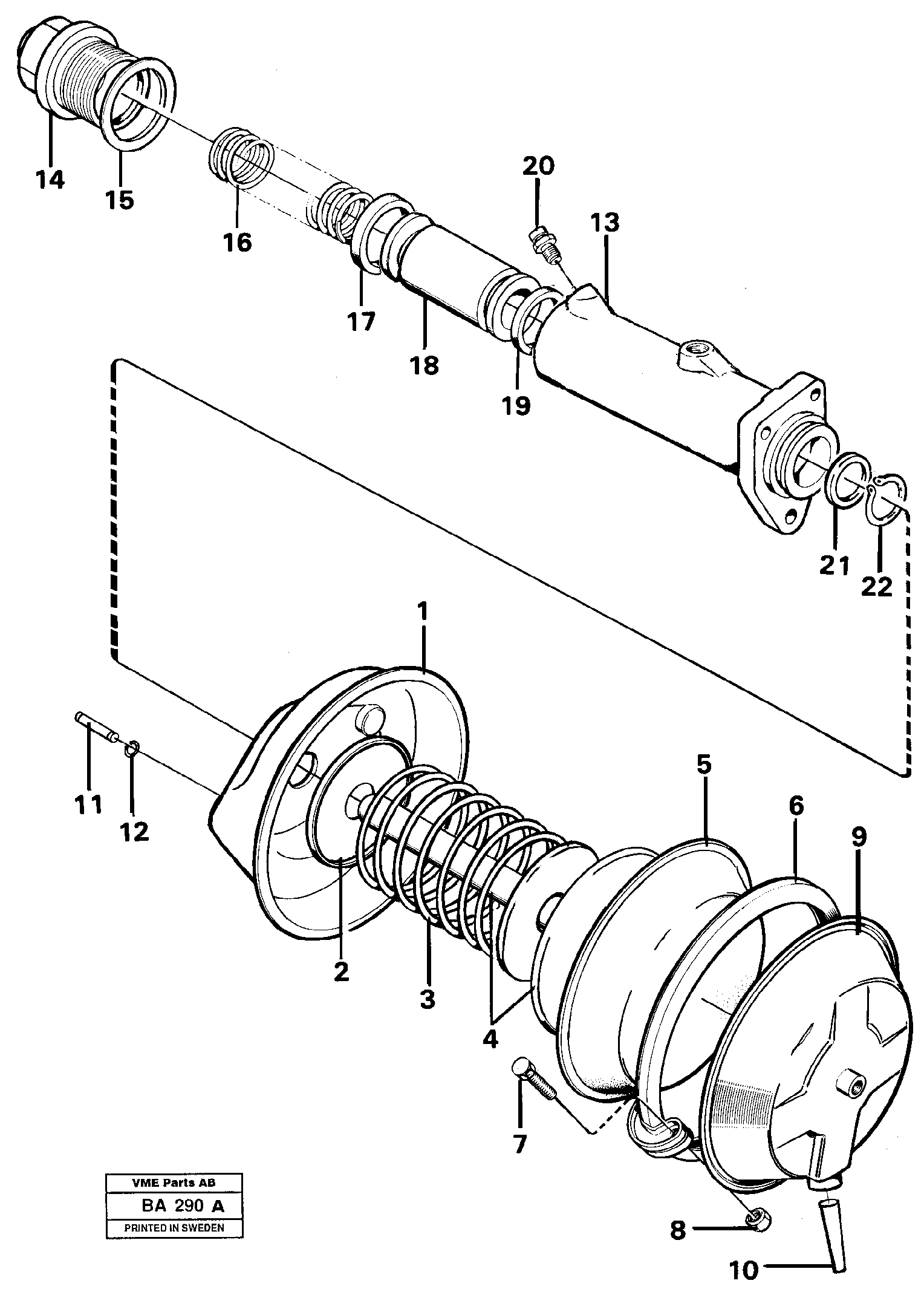 Brake unit — volvo parts diagram