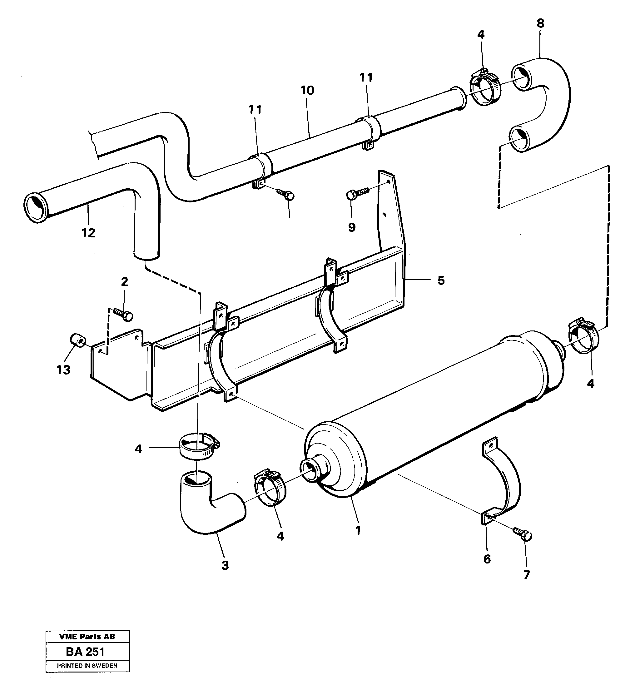 Cooling system, oil-cooler transmission — volvo parts diagram