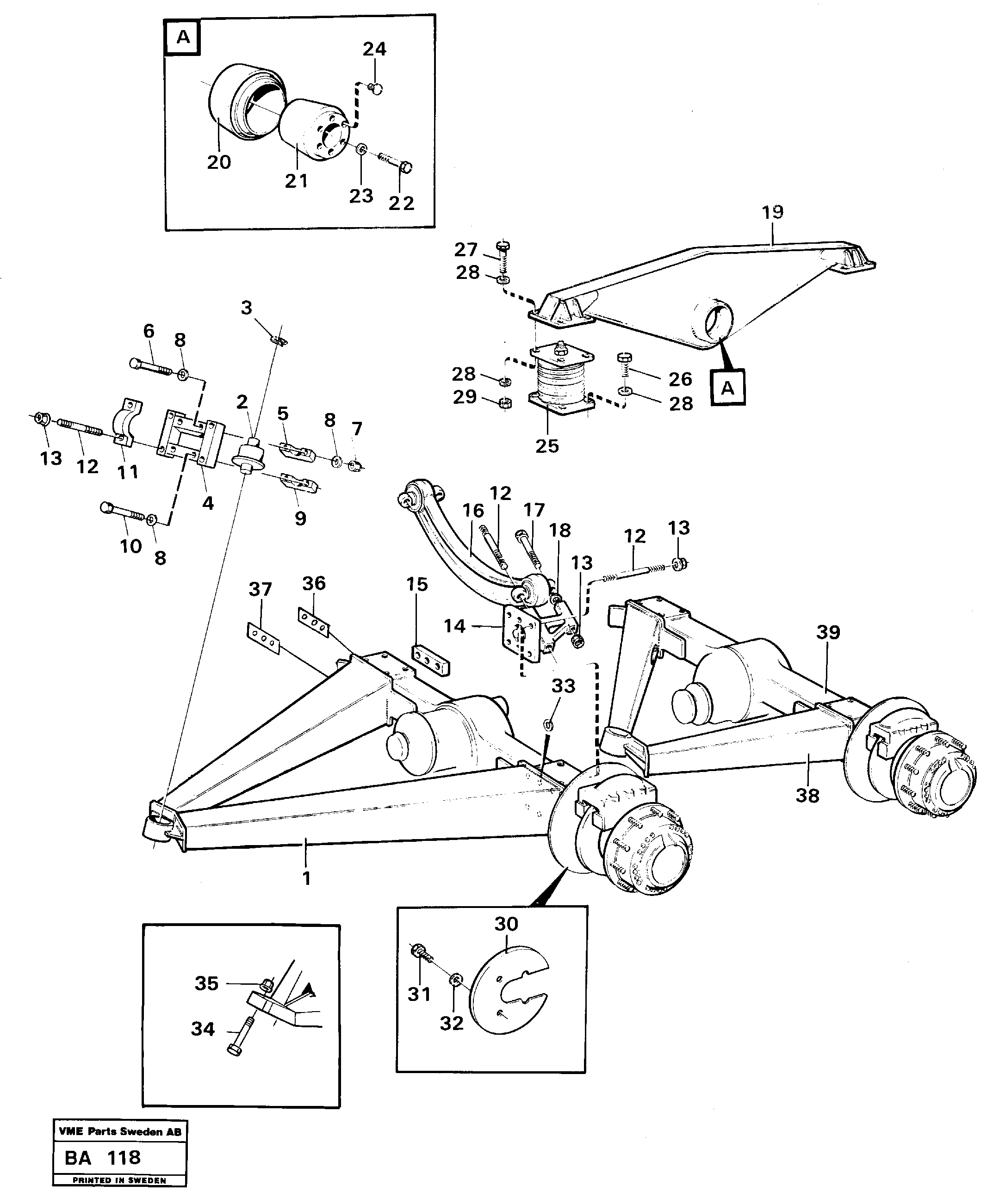 Bogie — volvo parts diagram