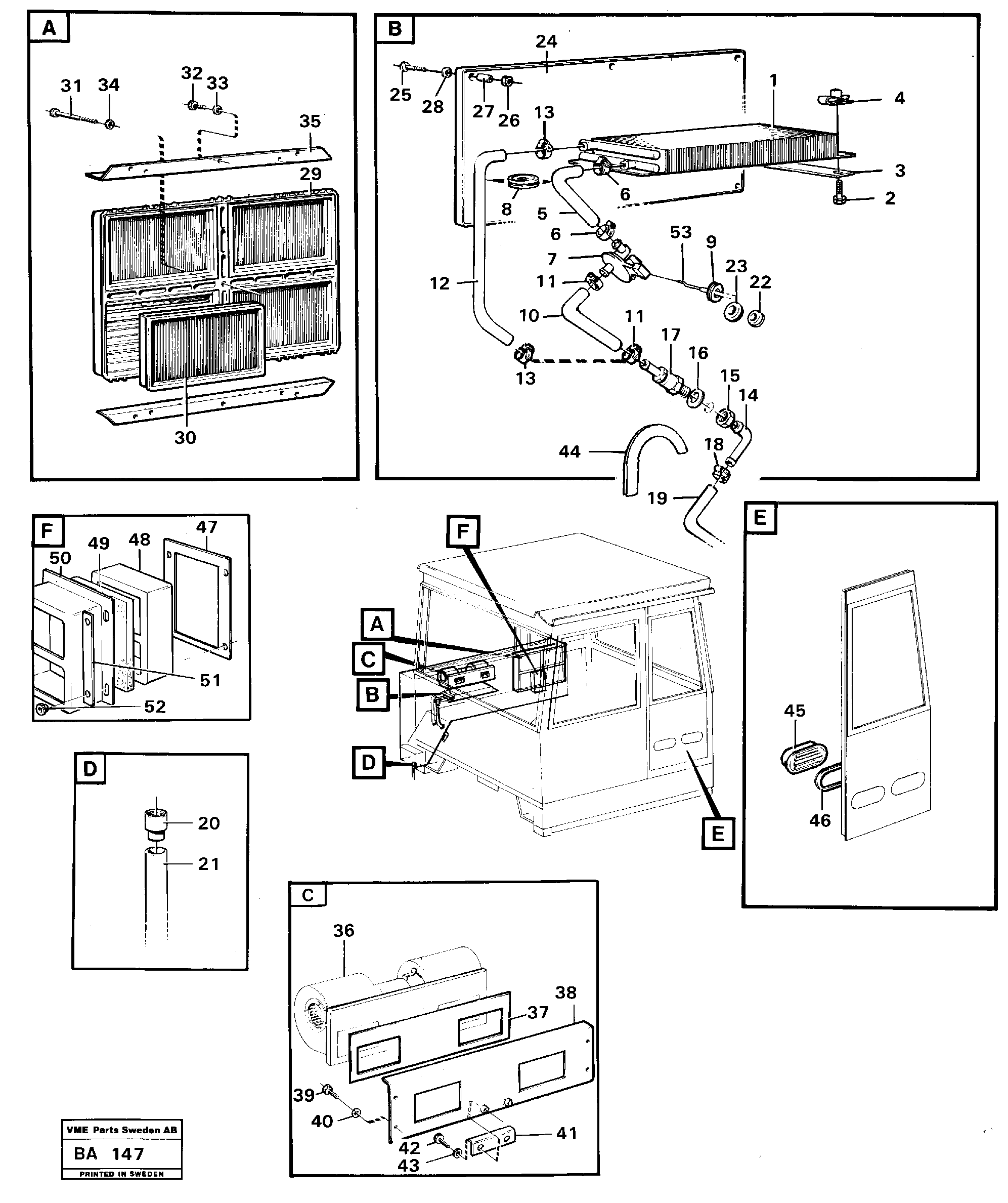 Cab ventilation  CAB 2550 - — volvo parts diagram