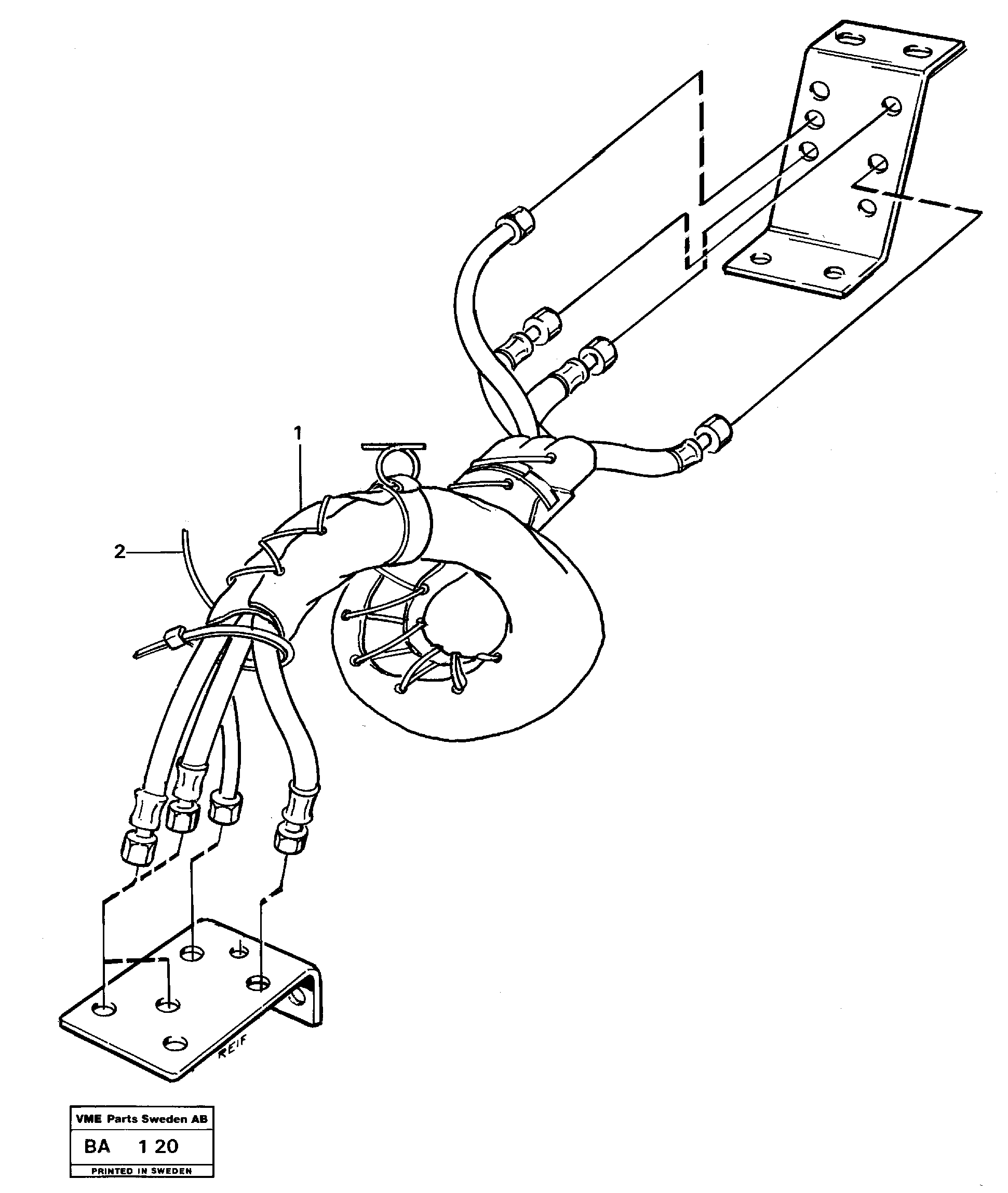Protecting capping — volvo parts diagram