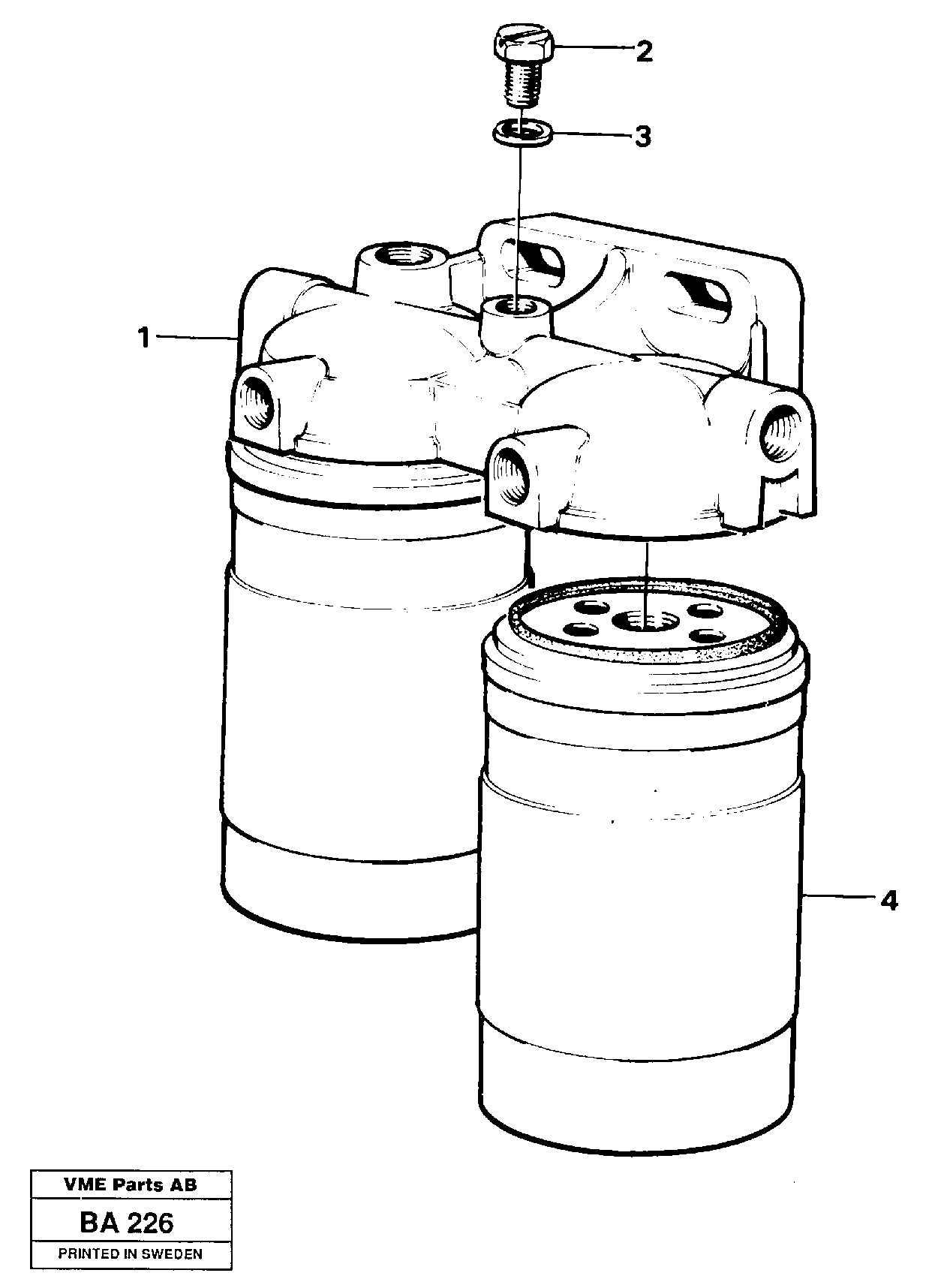 Fuel filter — volvo parts diagram