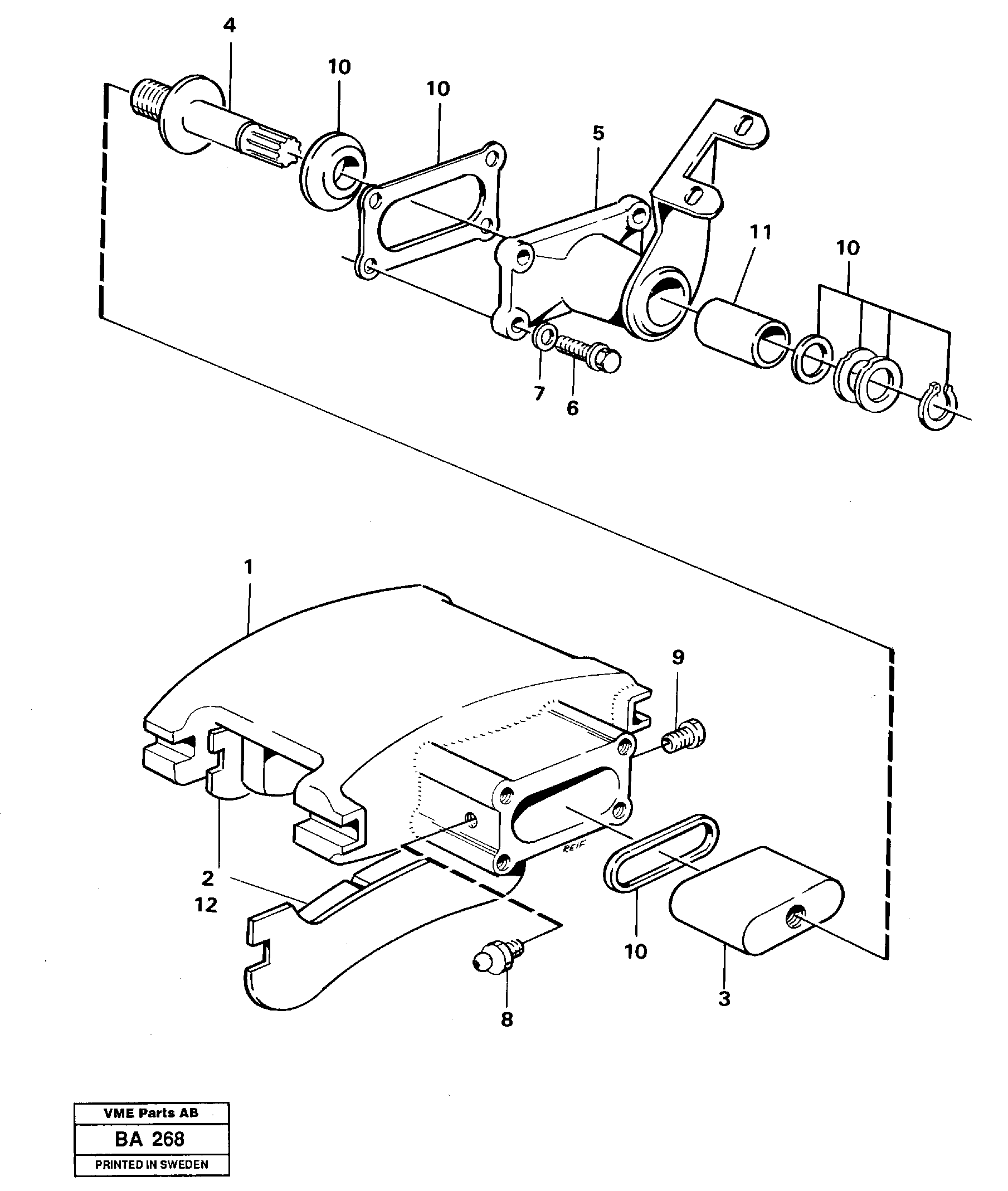 Parking brake — volvo parts diagram