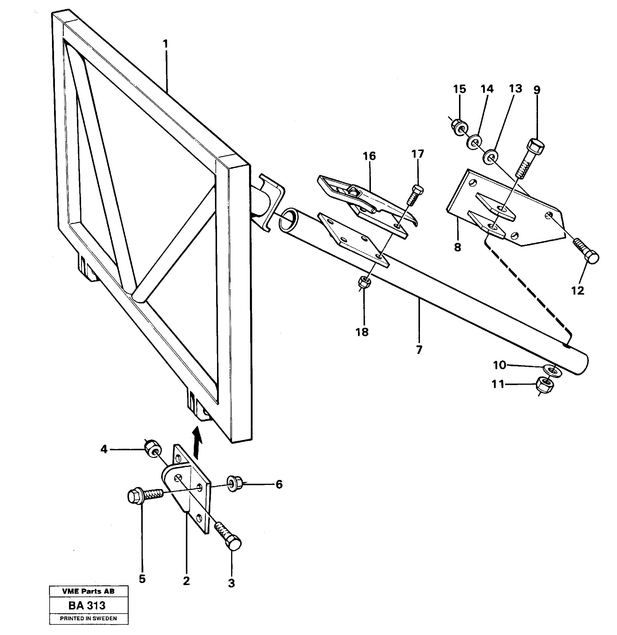 Front protection  90743 — volvo parts diagram