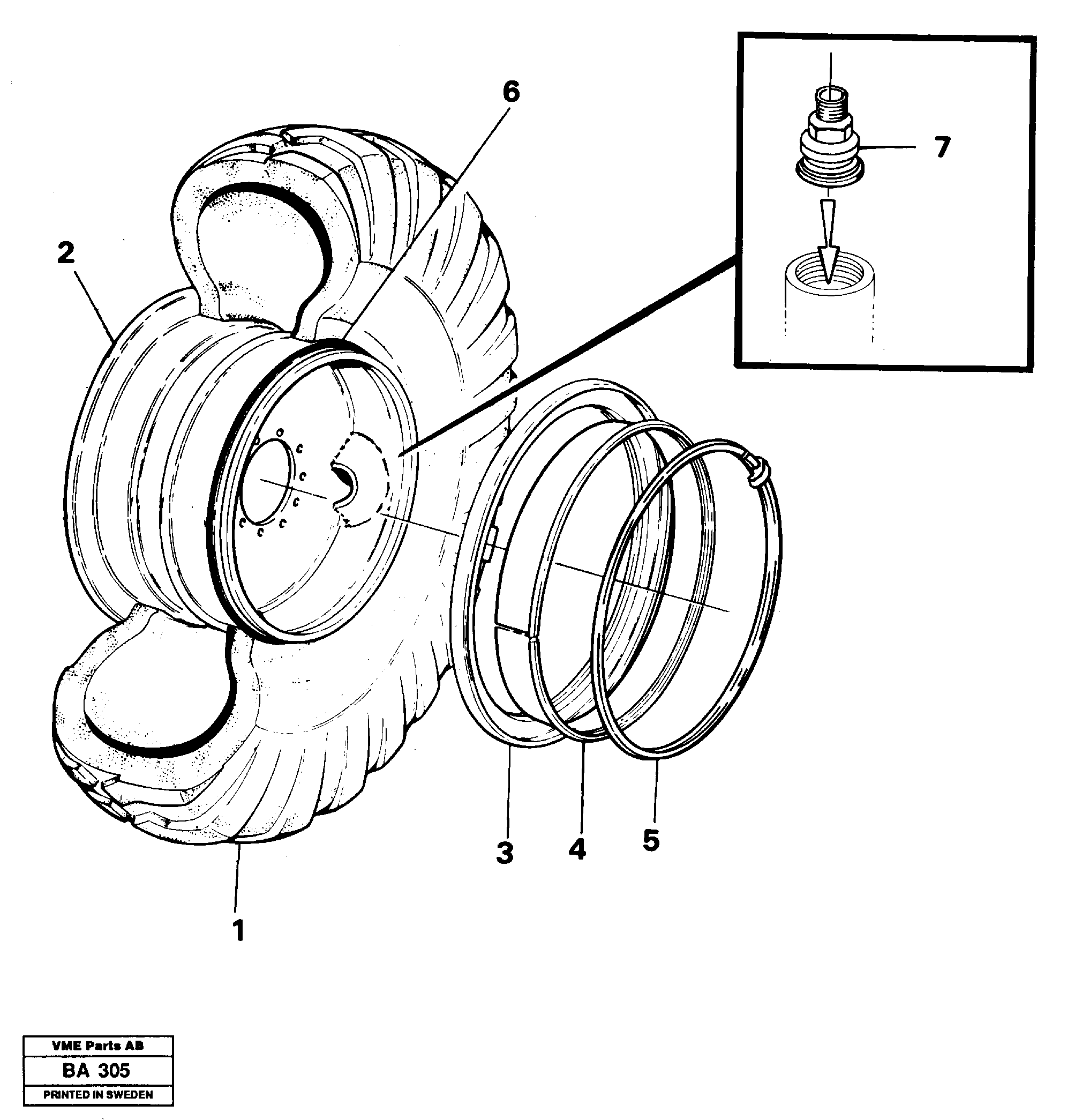 Wheel equipment — volvo parts diagram