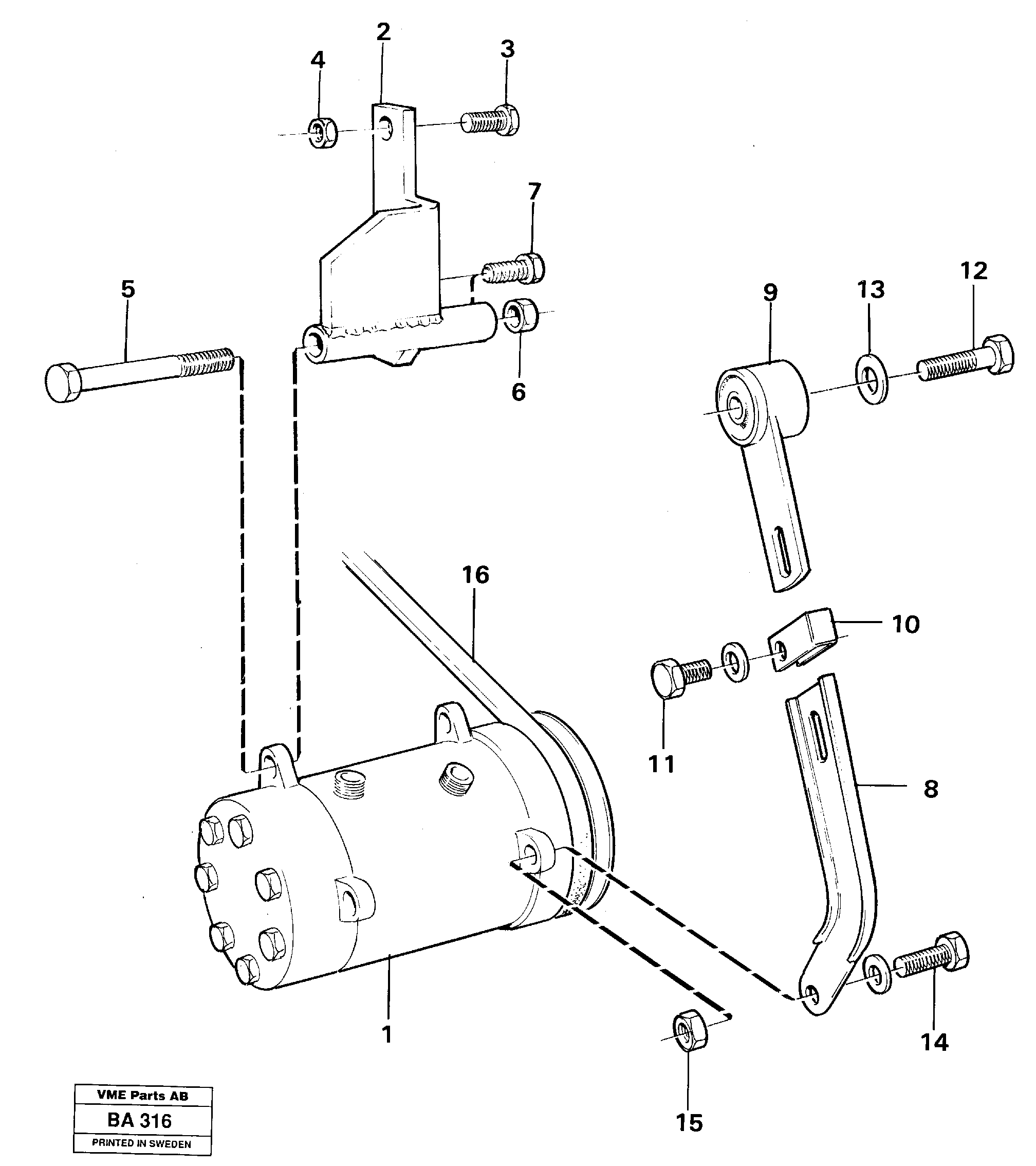 Compressor air-condition  91080 — volvo parts diagram