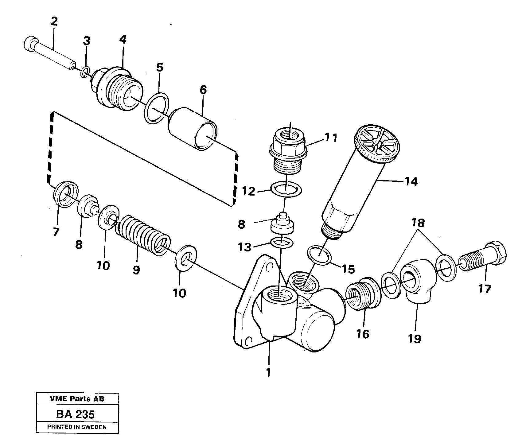 Feed pump  91082 TD71KAE — volvo parts diagram