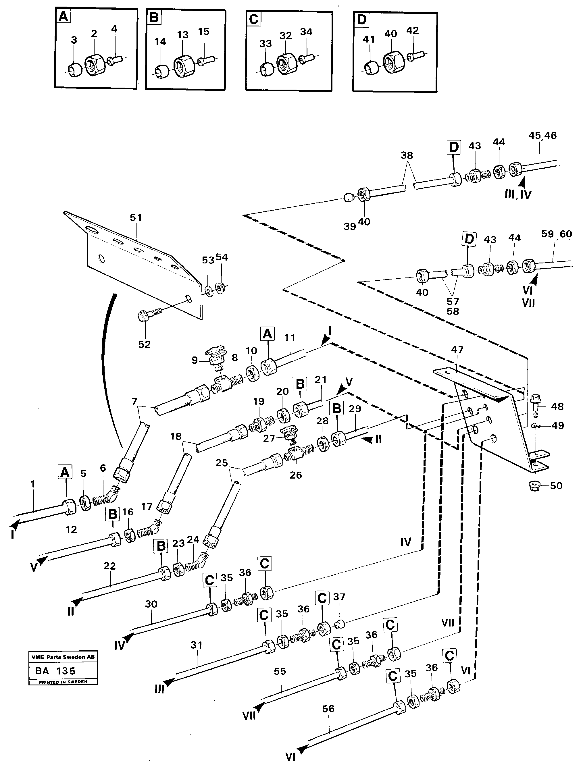 Pneumatic system: connection plate — volvo parts diagram