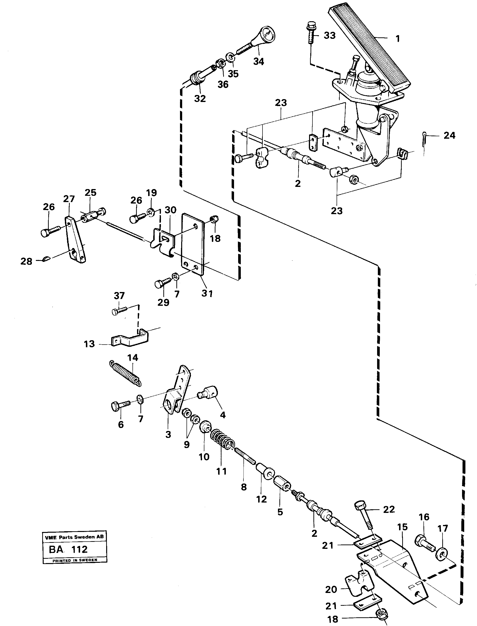 Regulator control  CAB 1576 - — volvo parts diagram