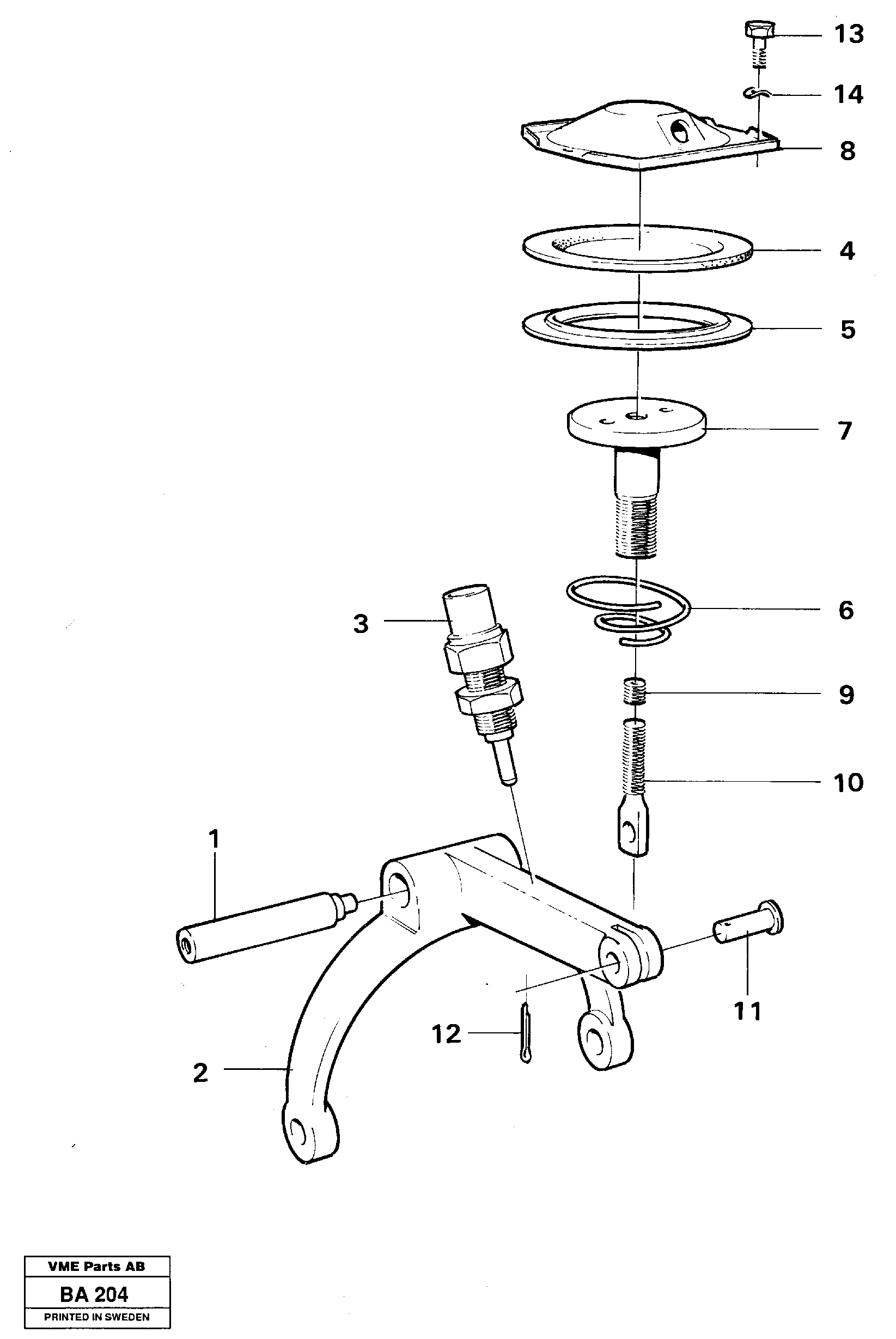 Differential lock — volvo parts diagram