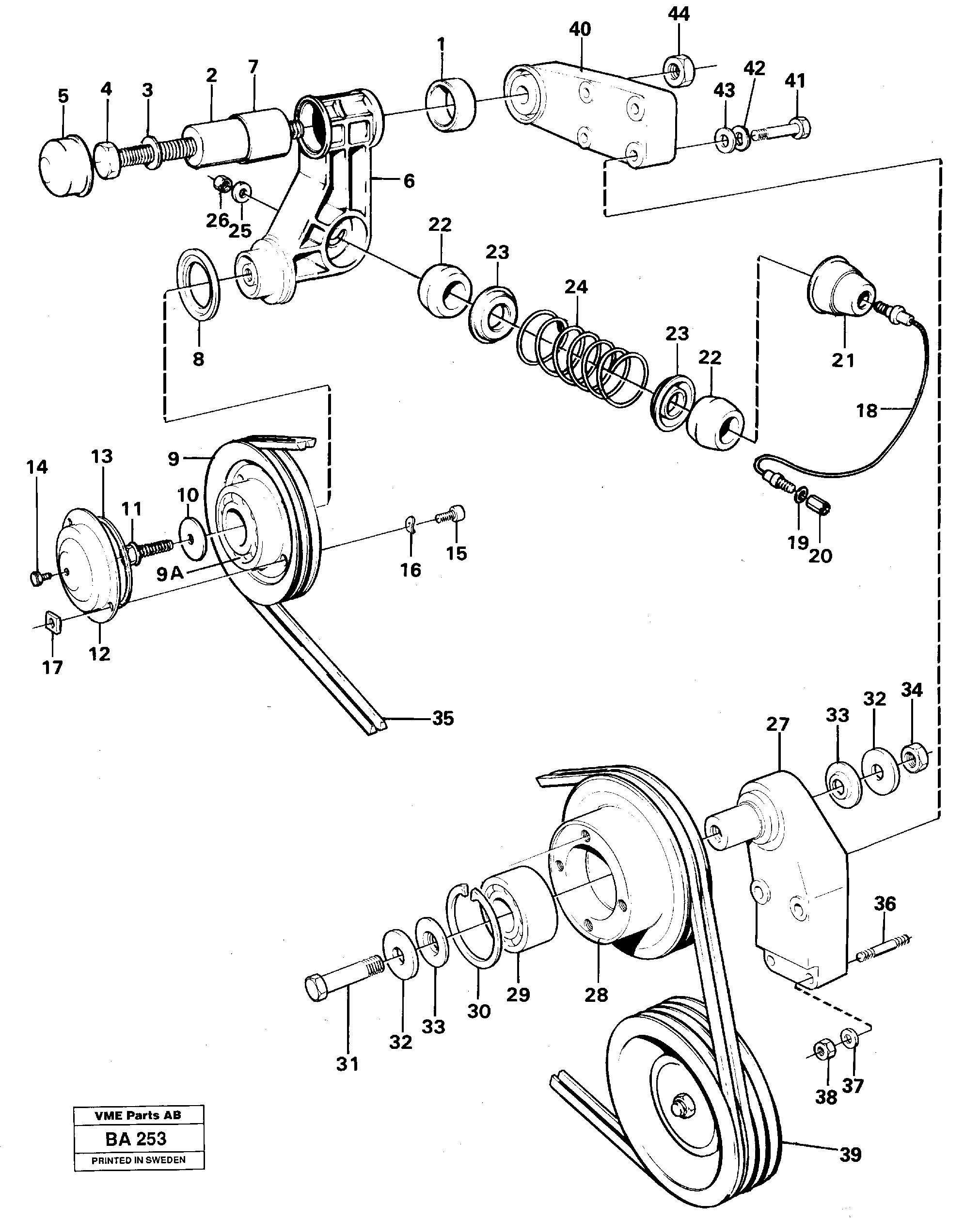 Belt transmission  ENG 11756 - — volvo parts diagram