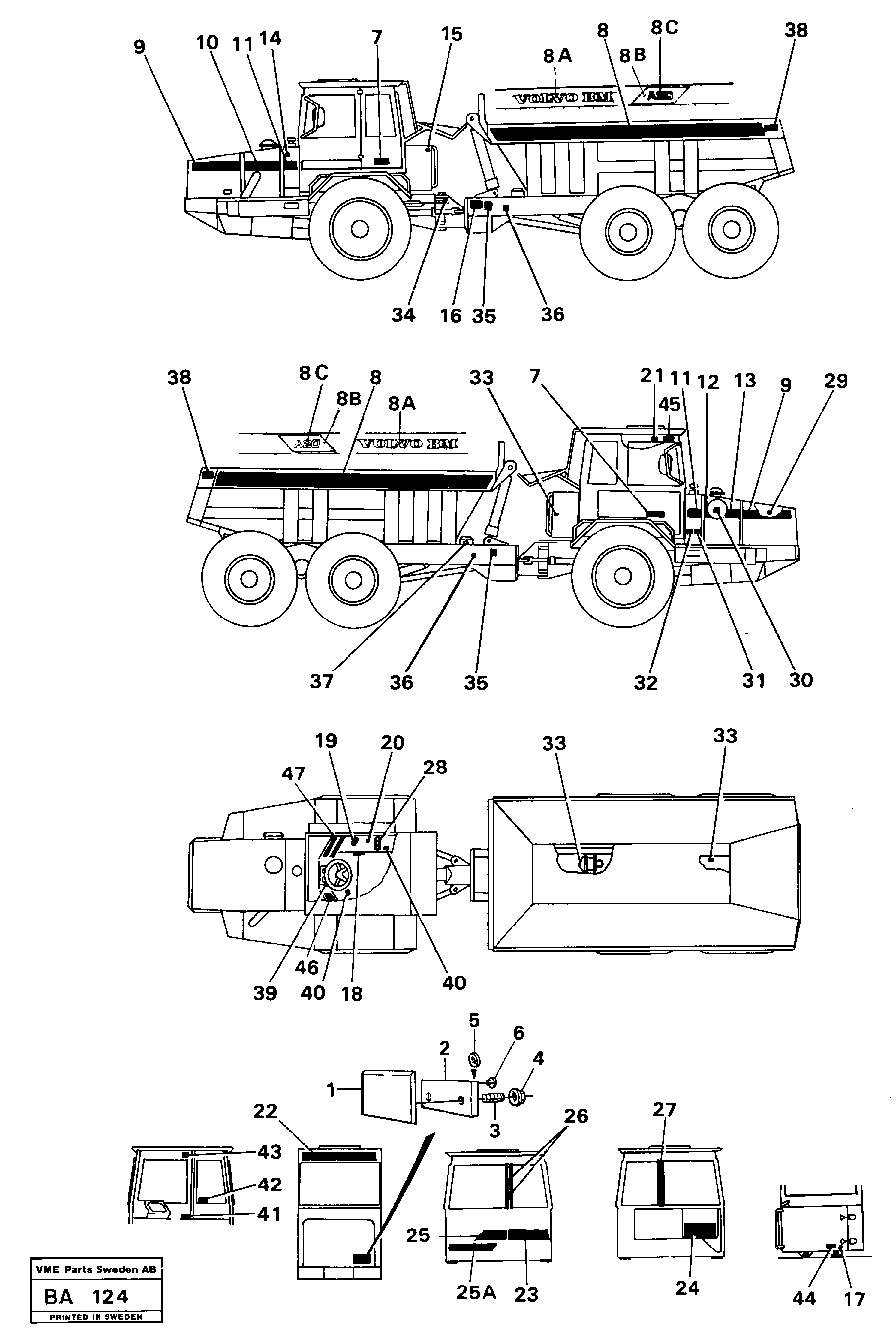 Transfers, Usa — volvo parts diagram