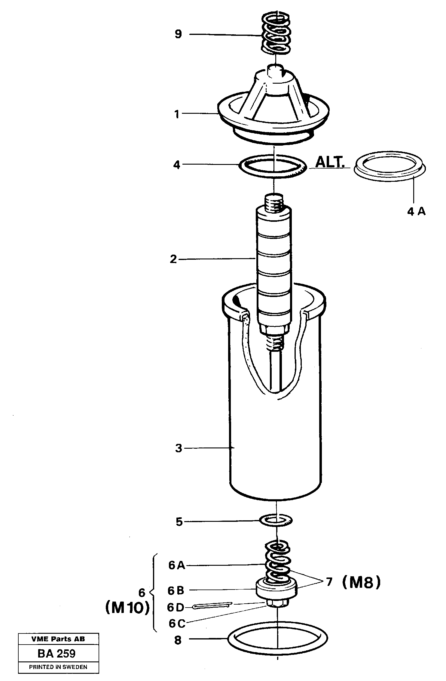 Filter — volvo parts diagram