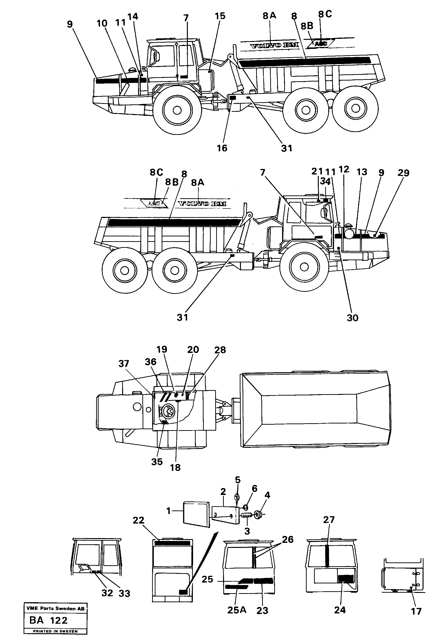 Transfer — volvo parts diagram