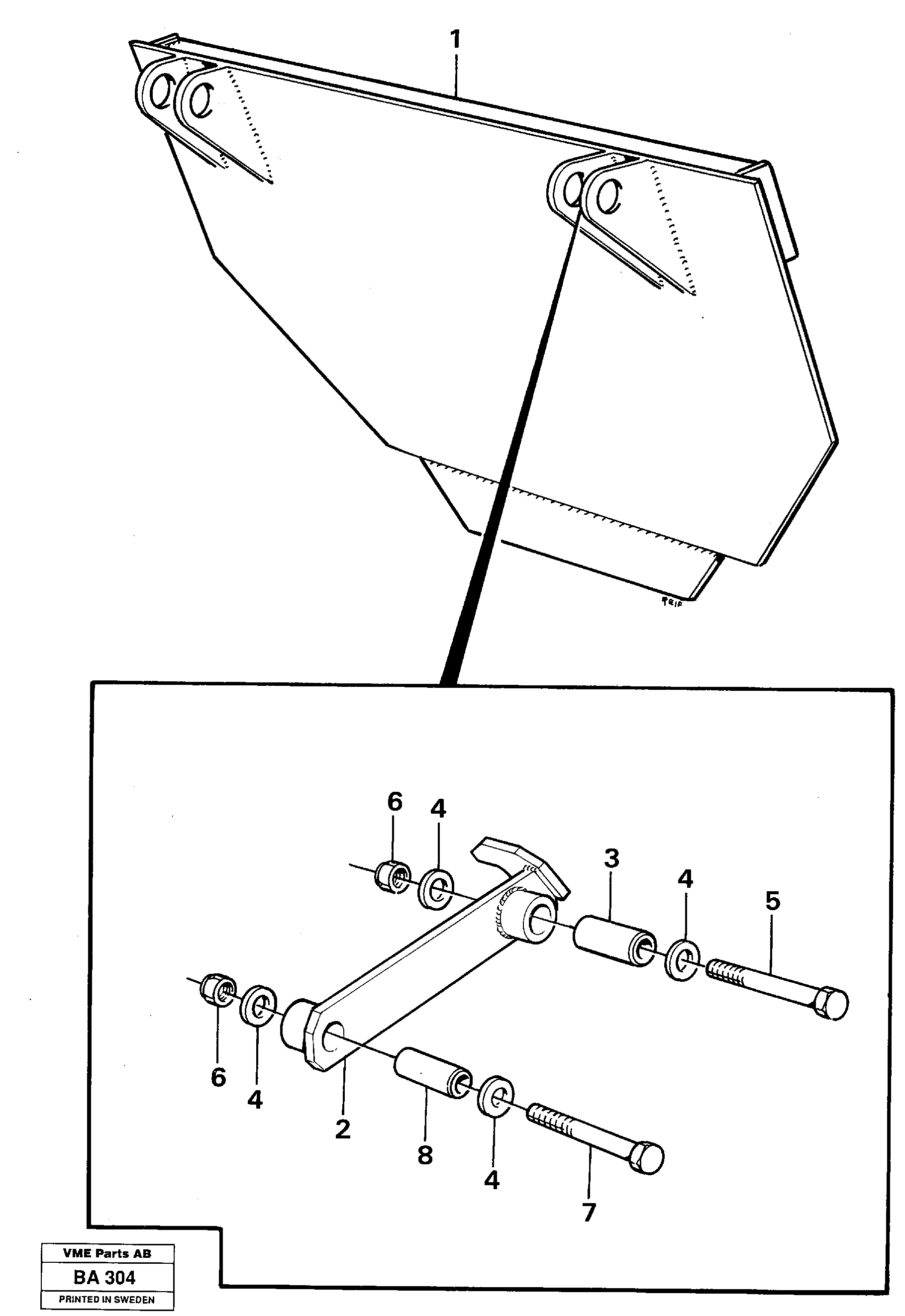 Extra flap  99616 — volvo parts diagram