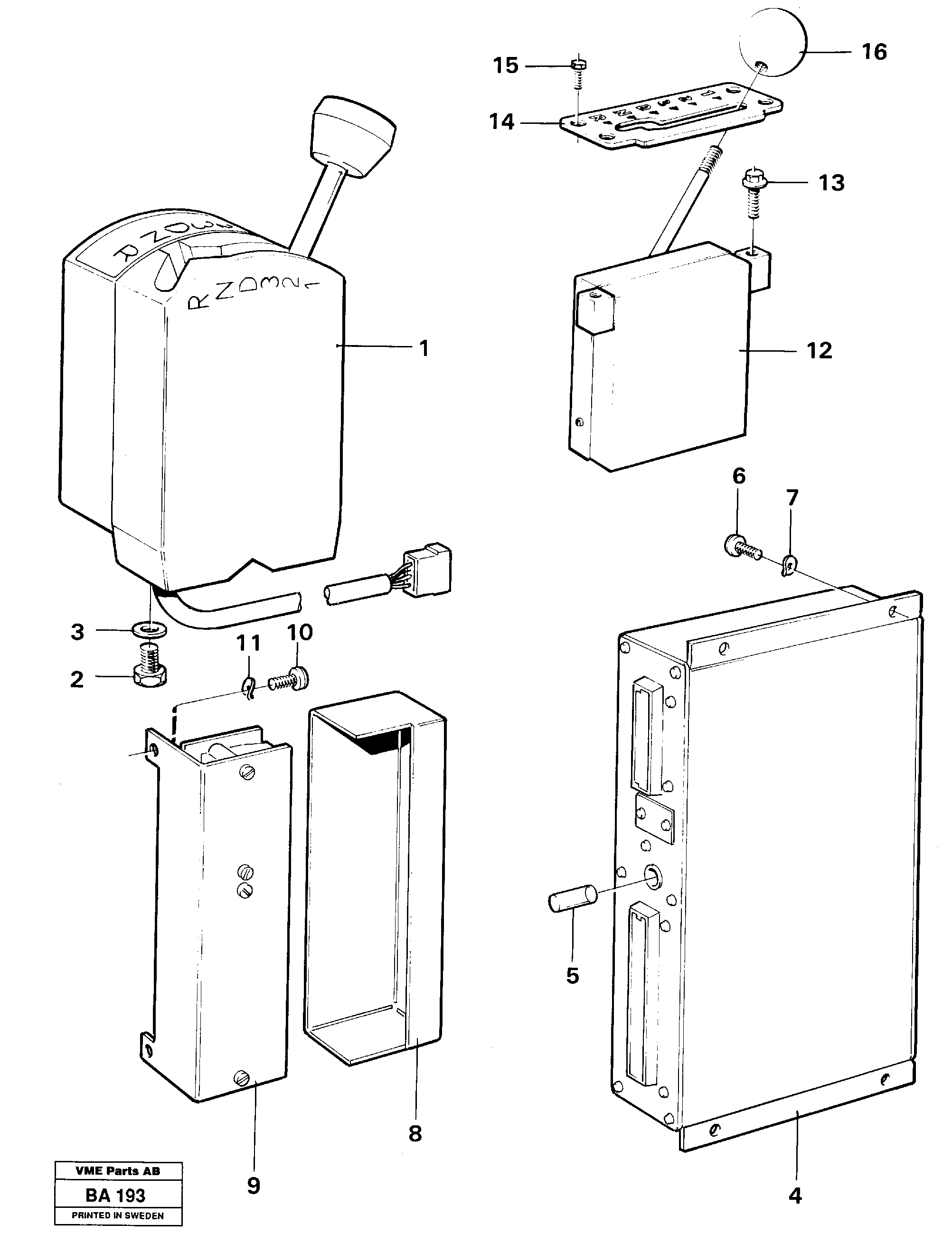 Peripherie parts — volvo parts diagram