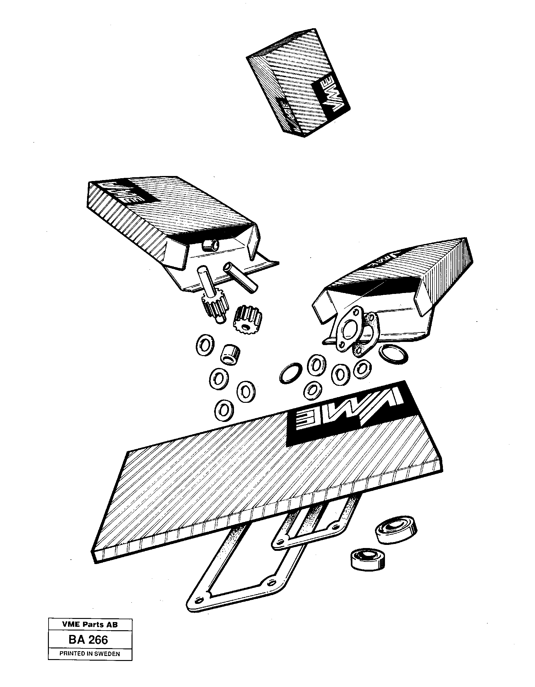 Gasket kit for transmission — volvo parts diagram