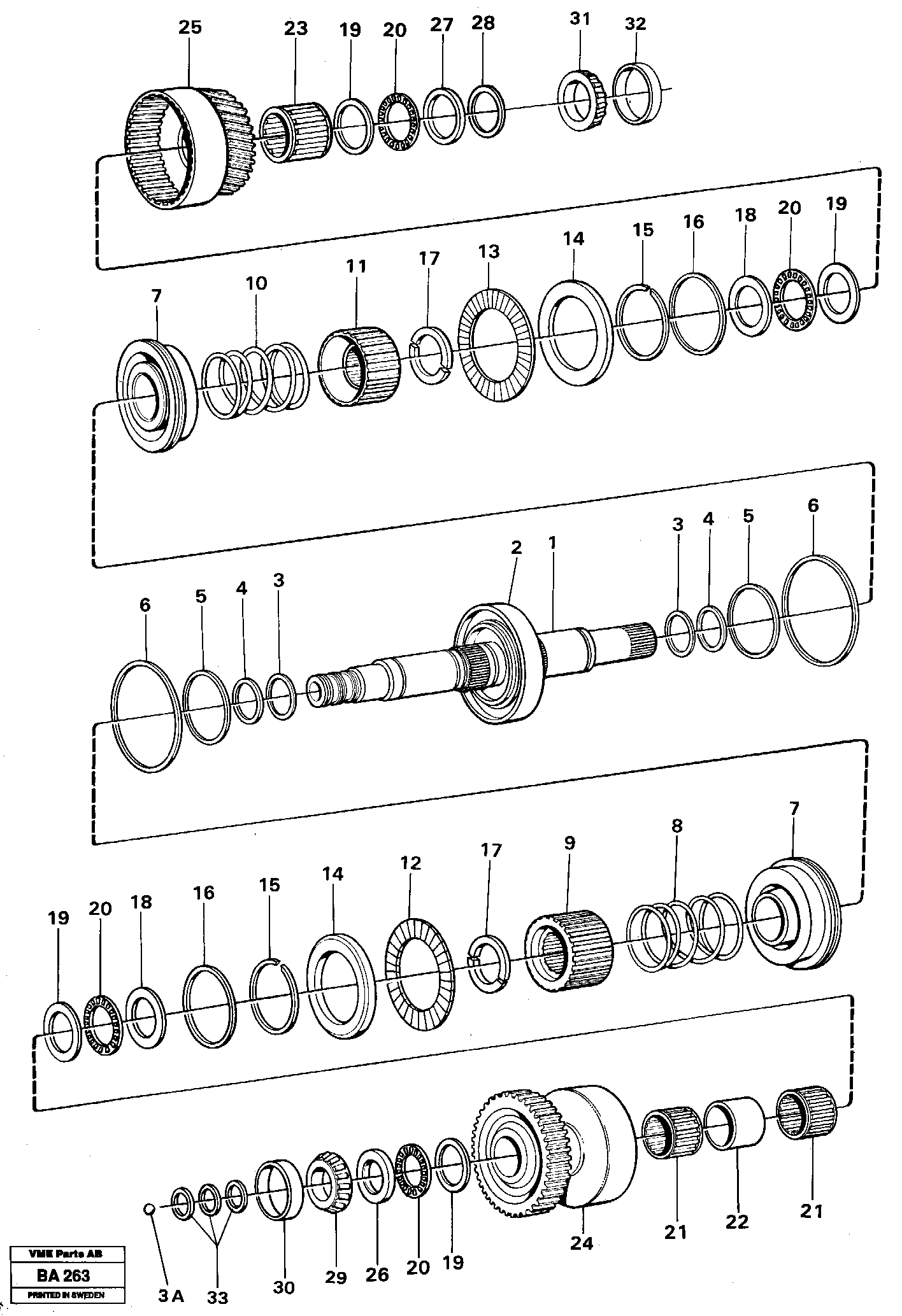 Clutches 1:st and 2:nd speeds  30881 — volvo parts diagram