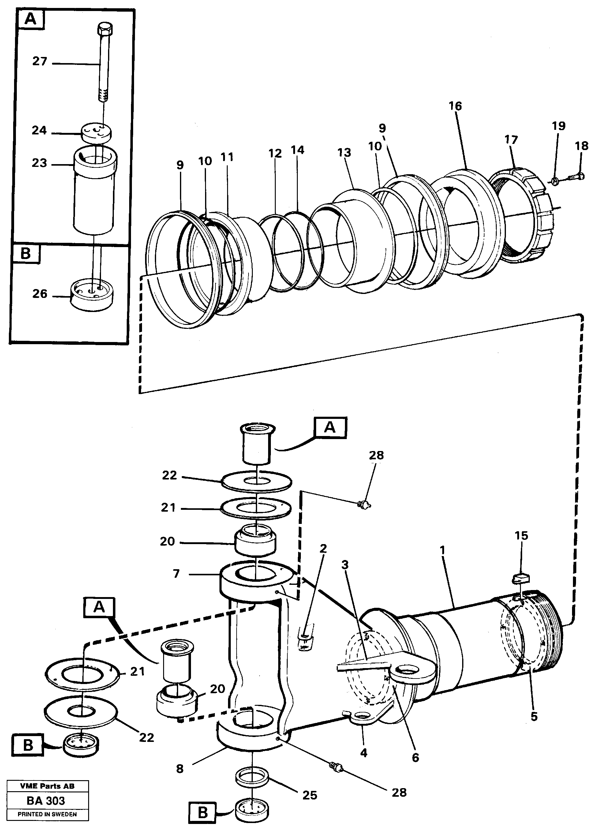 Hitch  SER NO 1127 - — volvo parts diagram