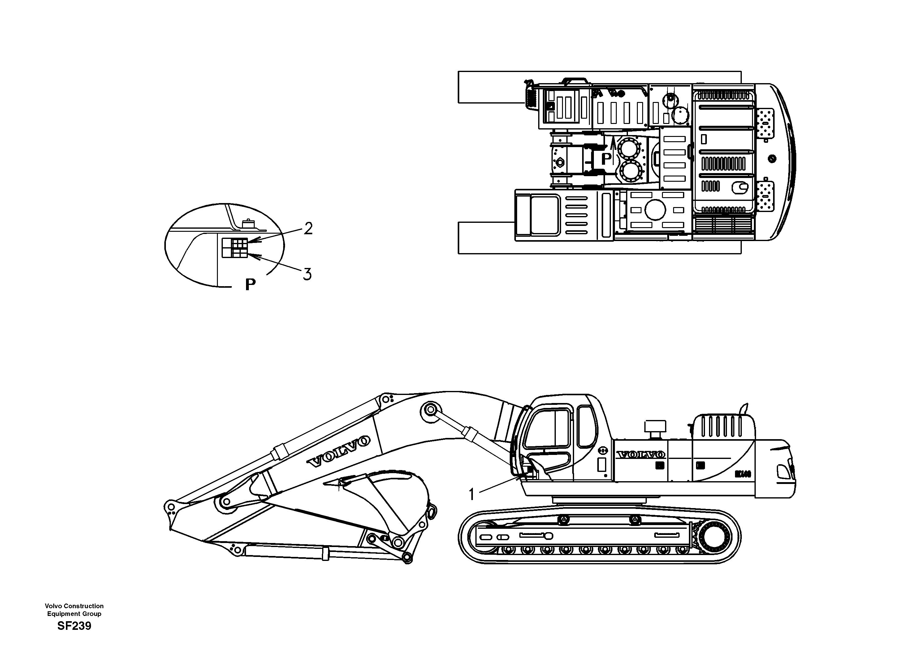 Decal, inner location — volvo parts diagram
