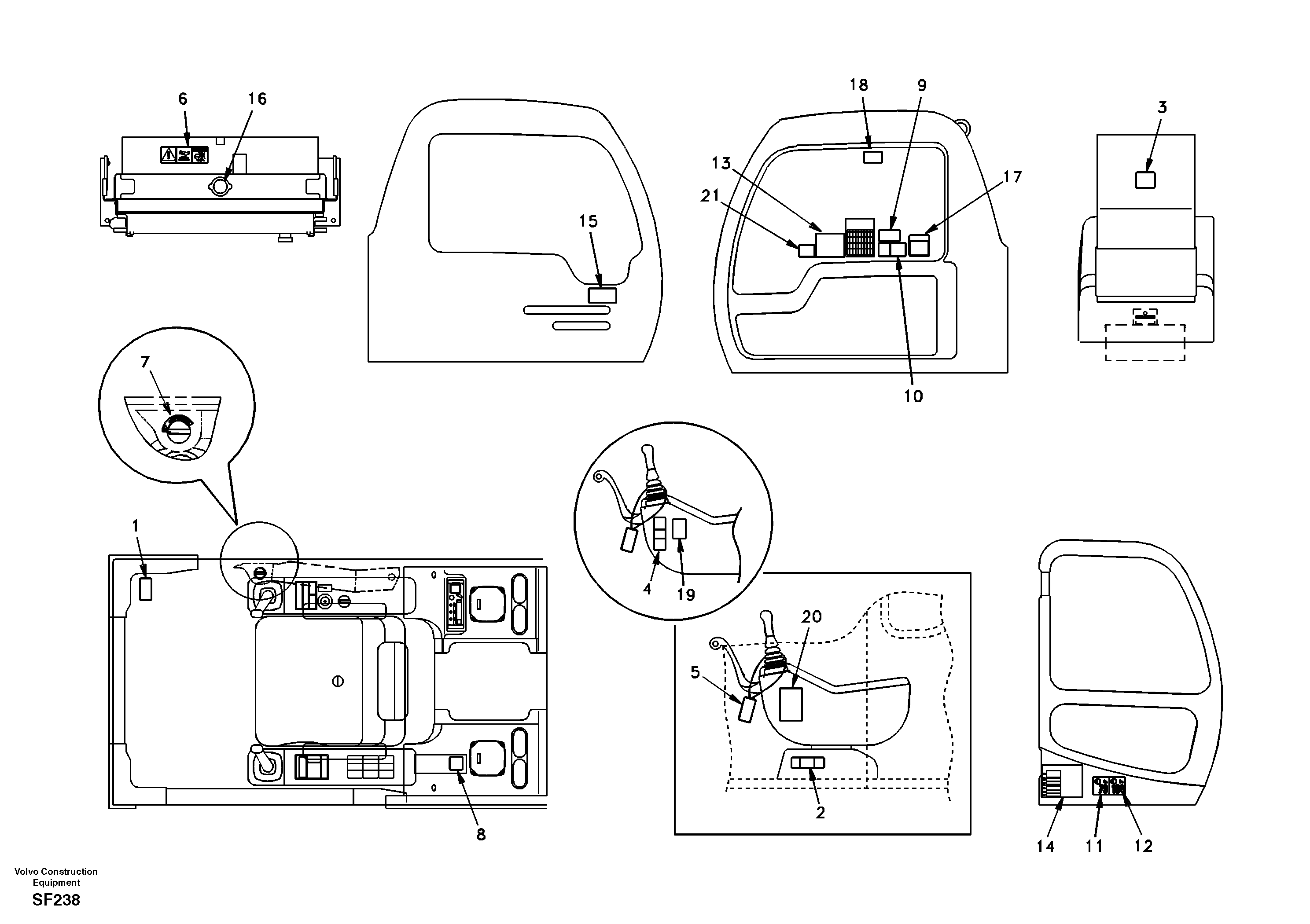 Decal, inner location — volvo parts diagram