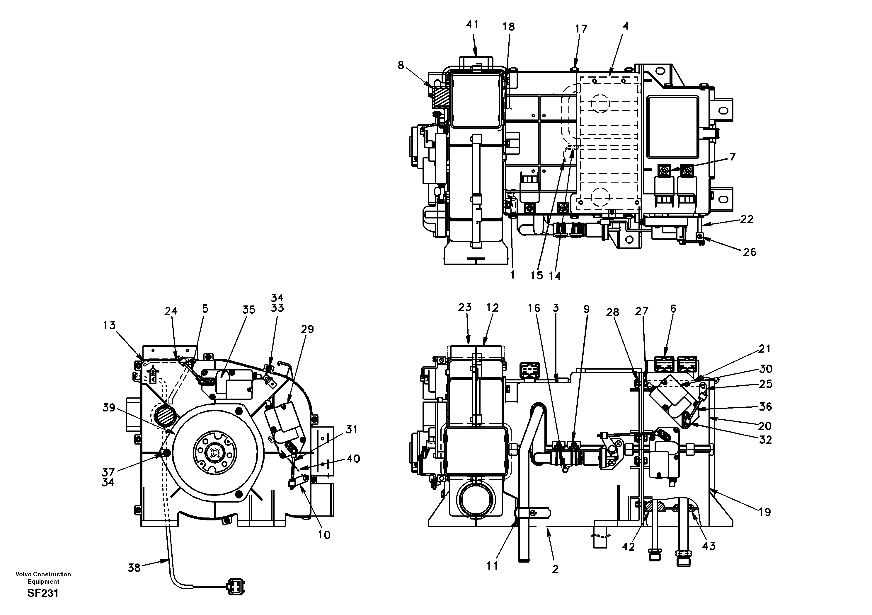 Cooling unit — volvo parts diagram