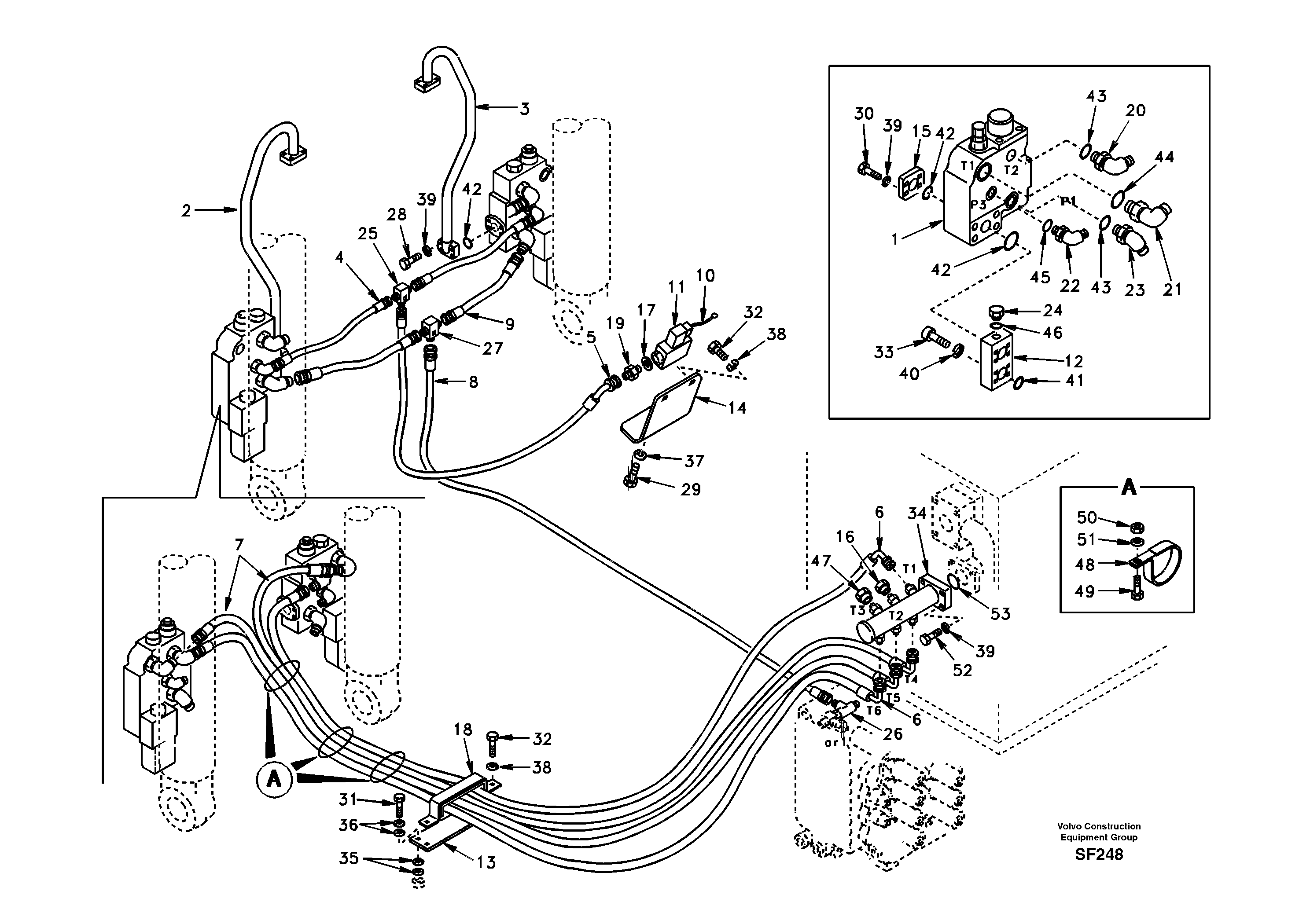 Working hydraulic, boom rupture — volvo parts diagram