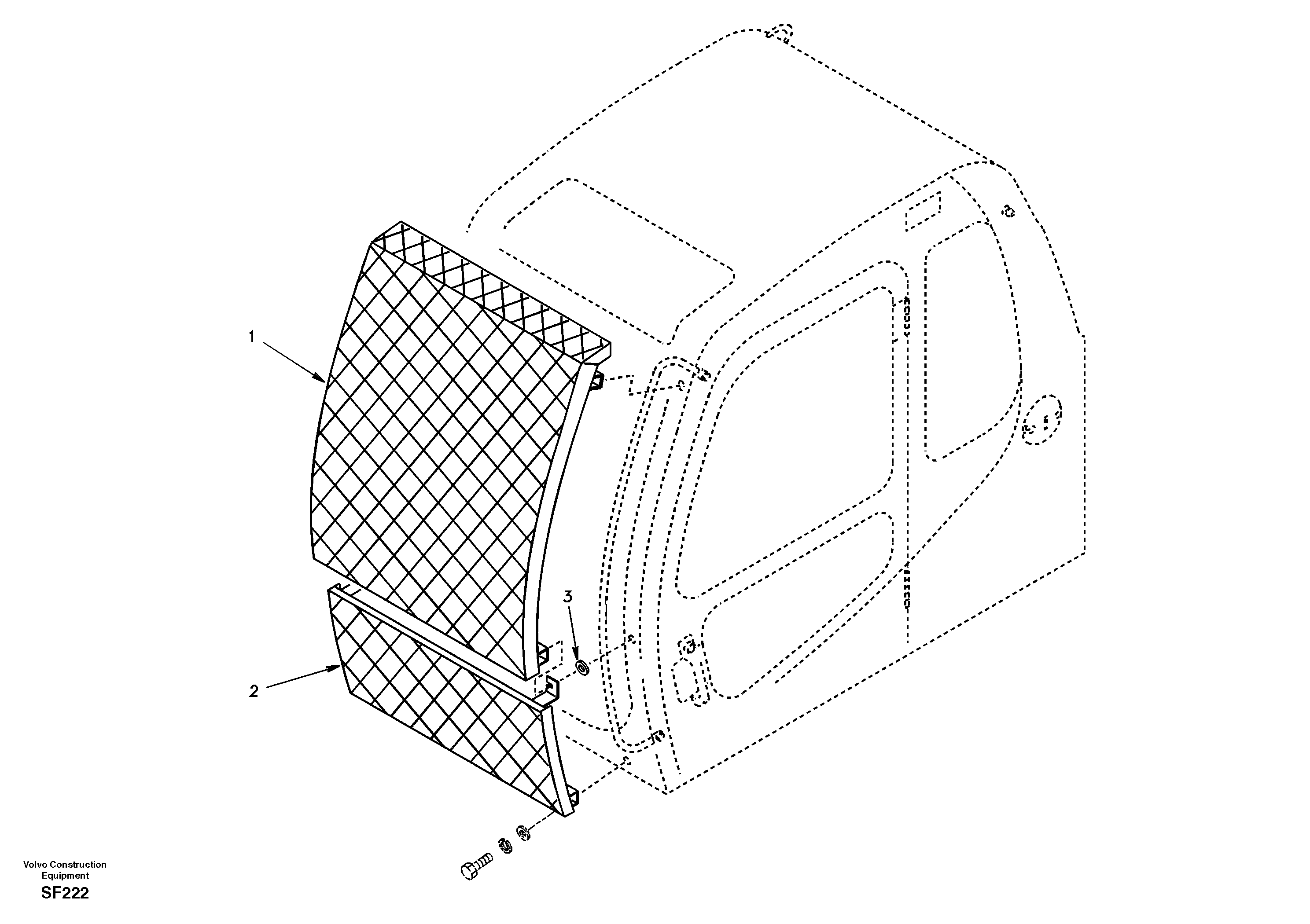 Windshield protection — volvo parts diagram