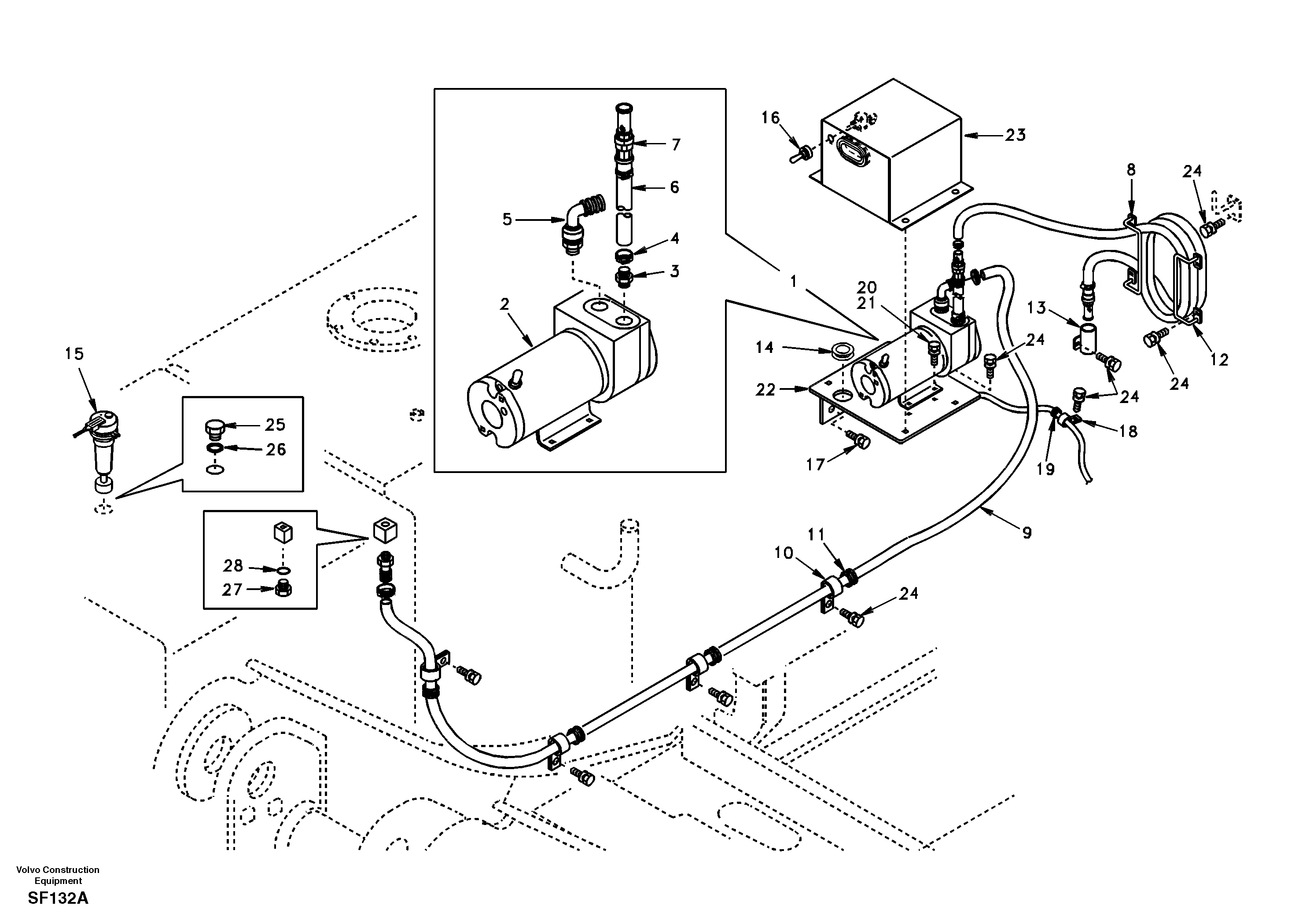 Fuel filling pump — volvo parts diagram